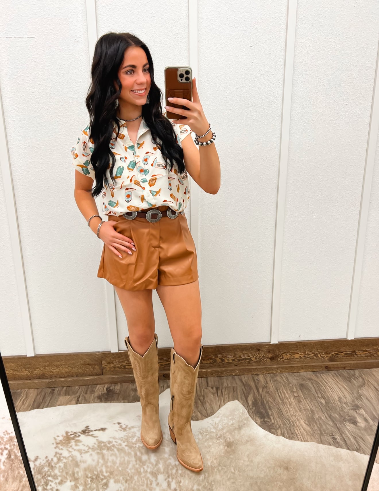 These Boots Button Up Top L Top