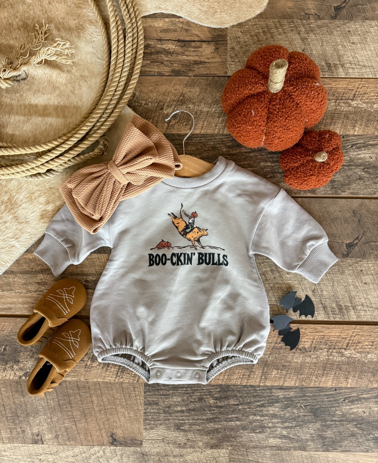 Boo-kinβ Bulls Bubble Romper(grey)