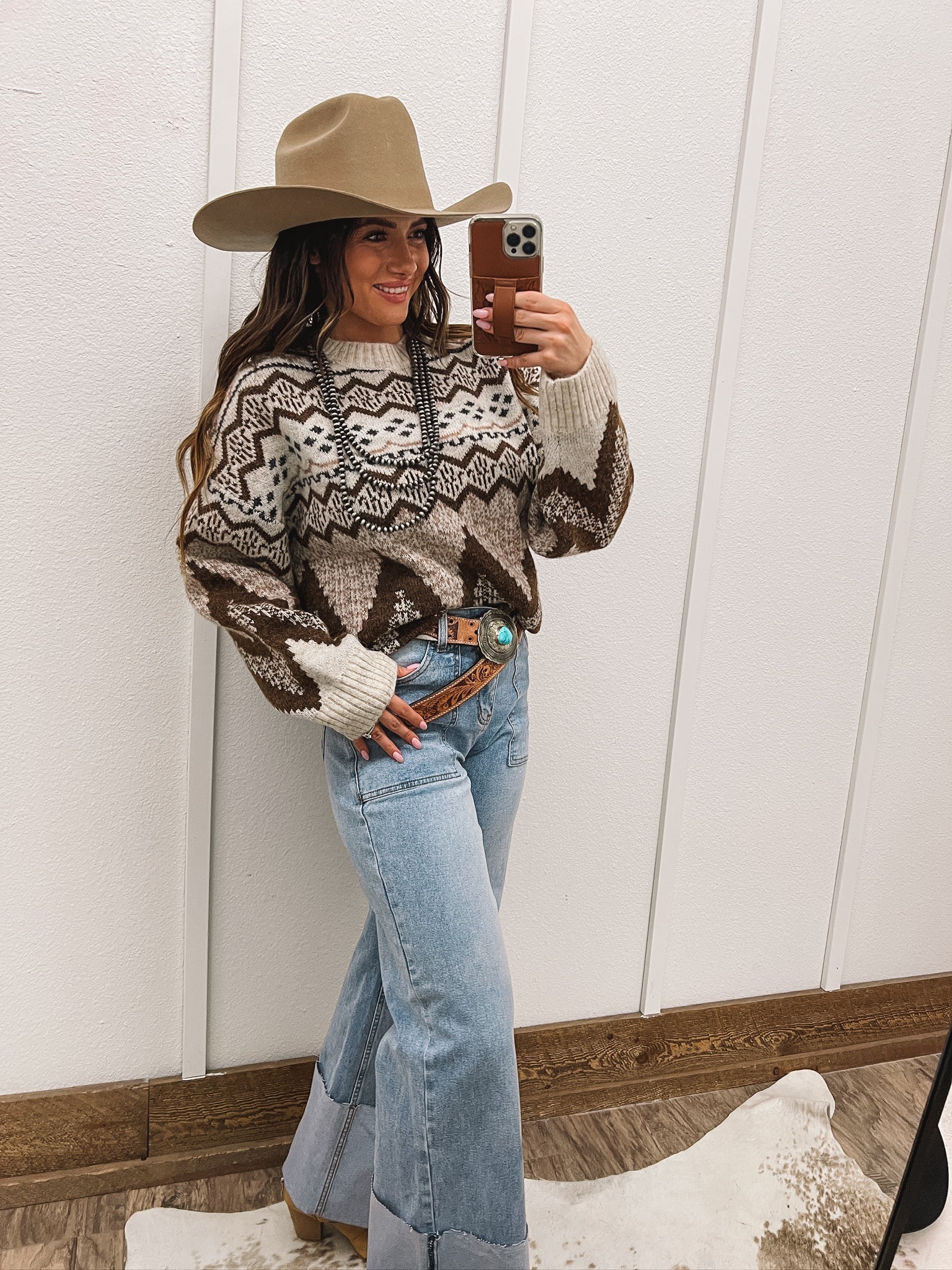 Miss Mountain Knit Sweater Tops - Sweaters