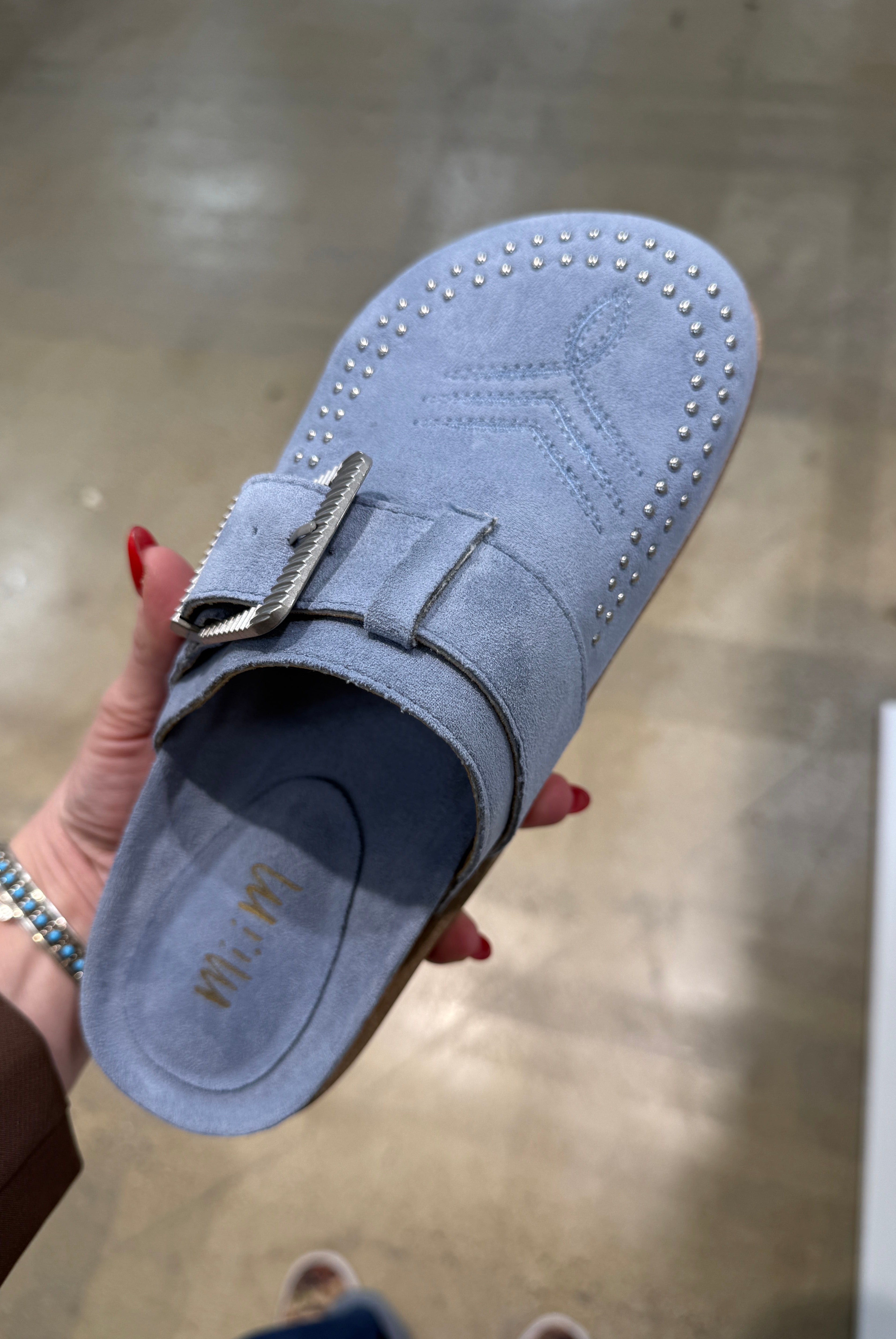 Jolene Clog Mules (Blue)