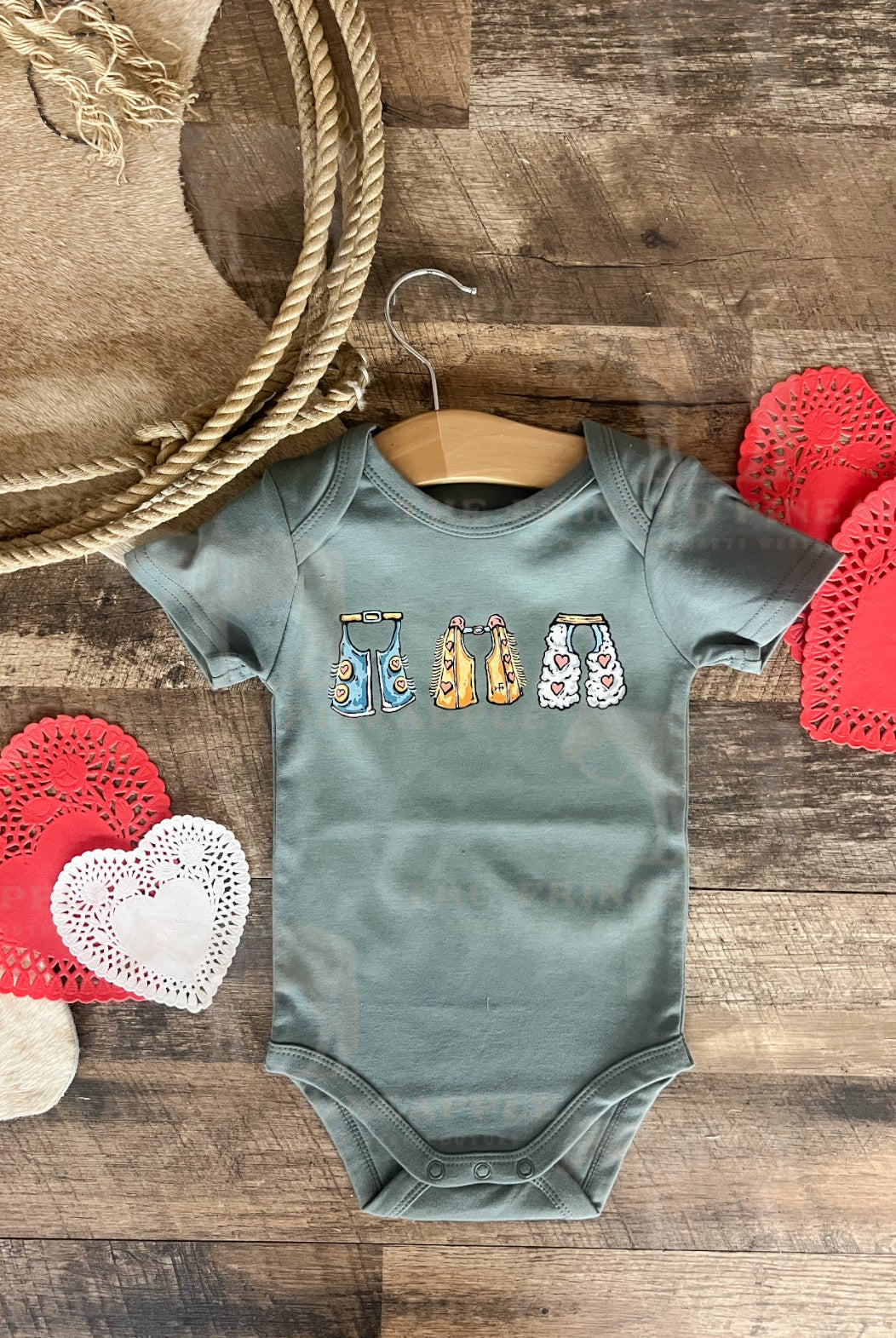 Valentines Chaps Design (Onesie/Youth Tee)(Slate Blue)