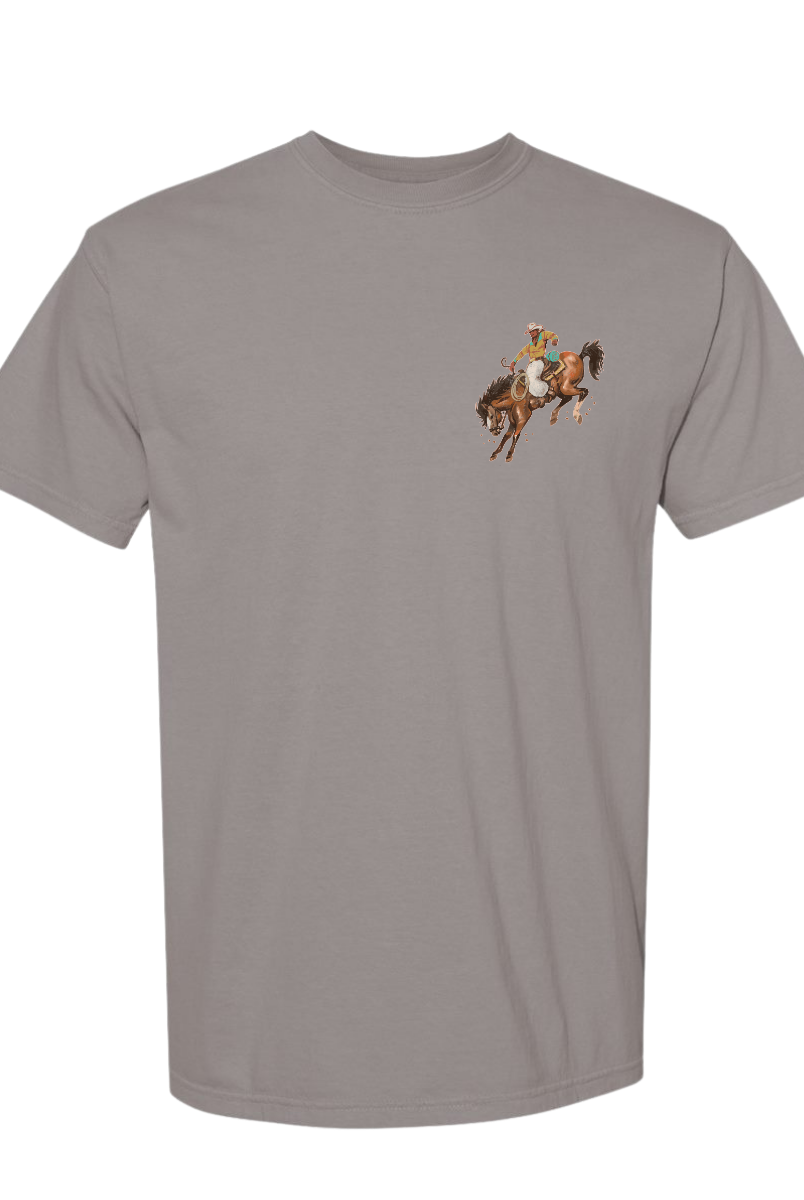 ’Consider It Pure Joy’ Bronc Rider Tee- James 1:2 (Grey)