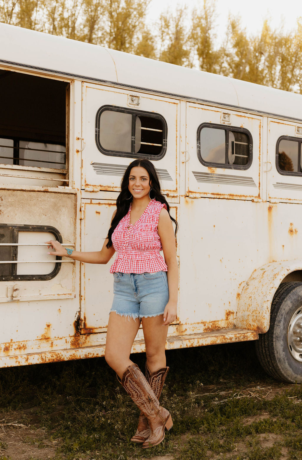 Lady Freedom Ruffle Top