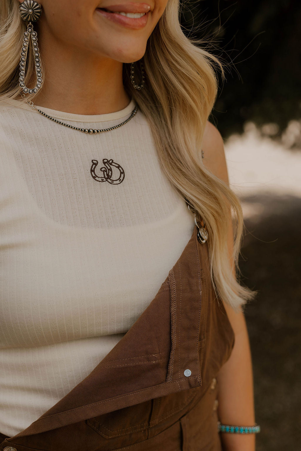 Good Luck Horseshoe Tank Tops