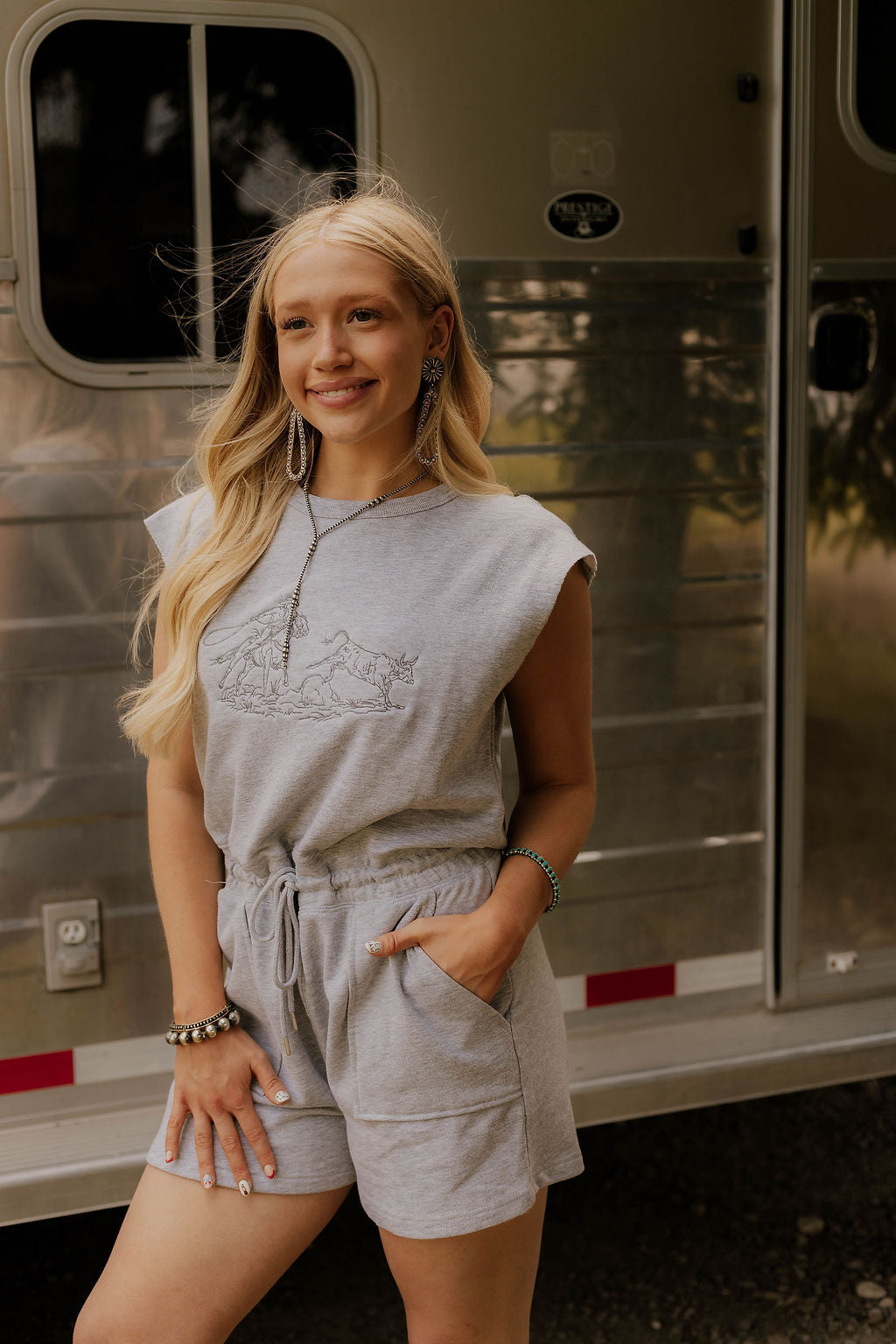 PRE ORDER - Cody Roper Embroidered Romper