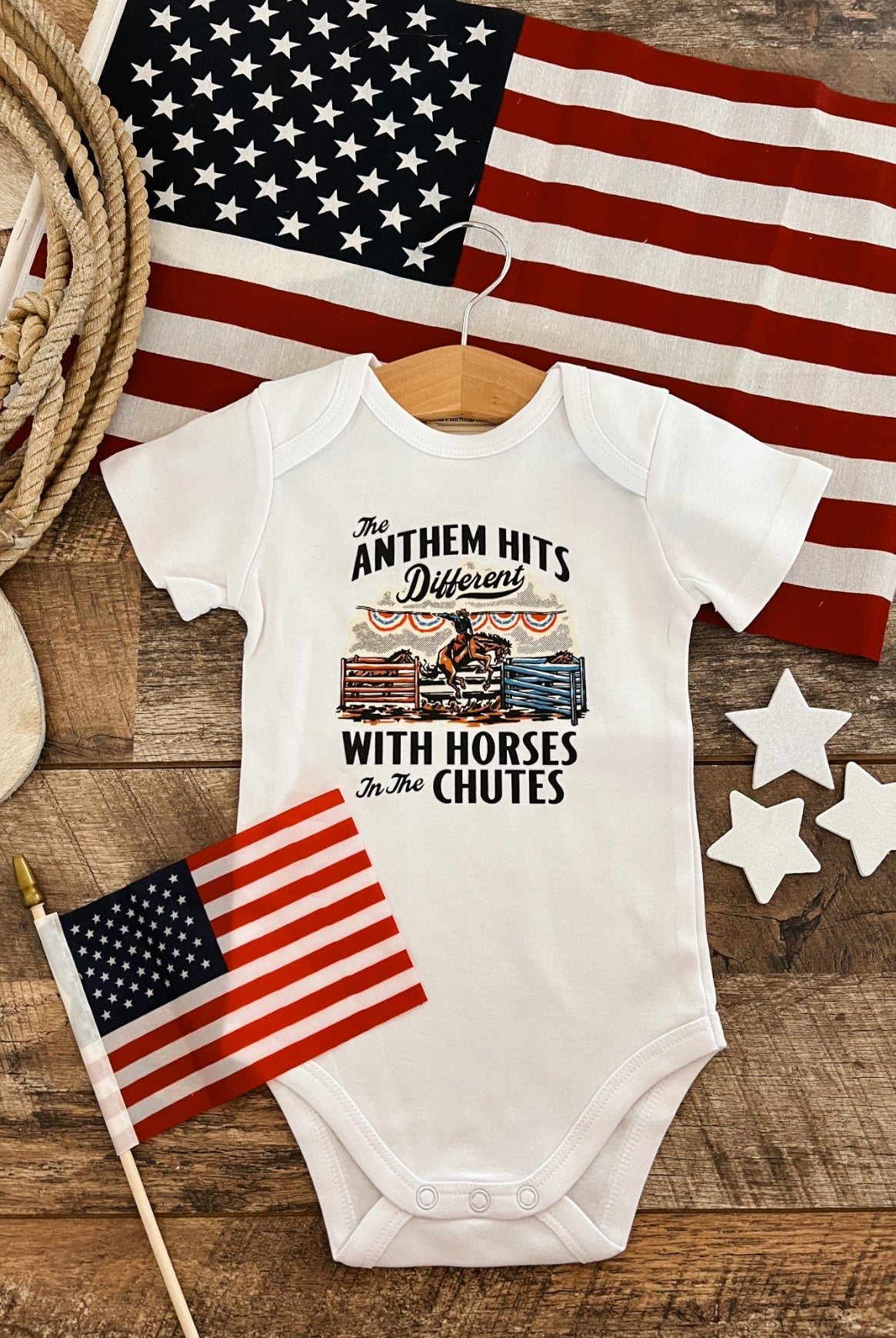 The Anthem Hits Different – Infant(onesie) Toddler/Youth(tee)