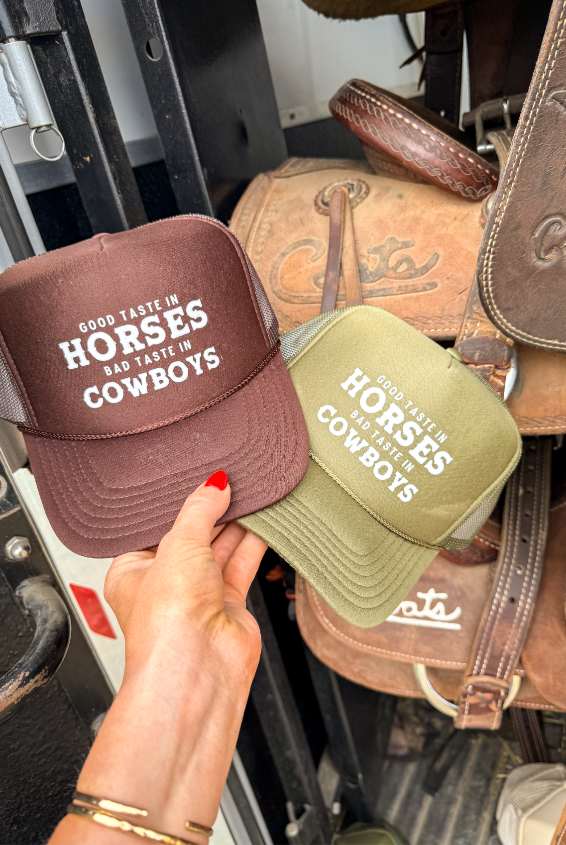 Good Taste In Horses Trucker Hat (Adult)