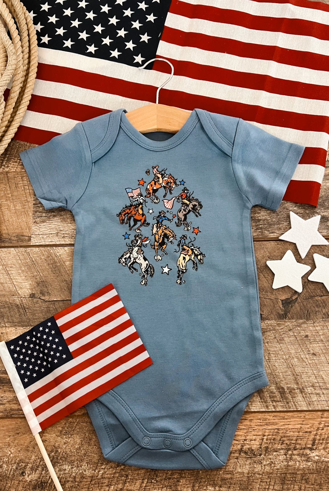 Freedom Cowboys-Blue Infant(onesie)Toddler/Youth (tee)
