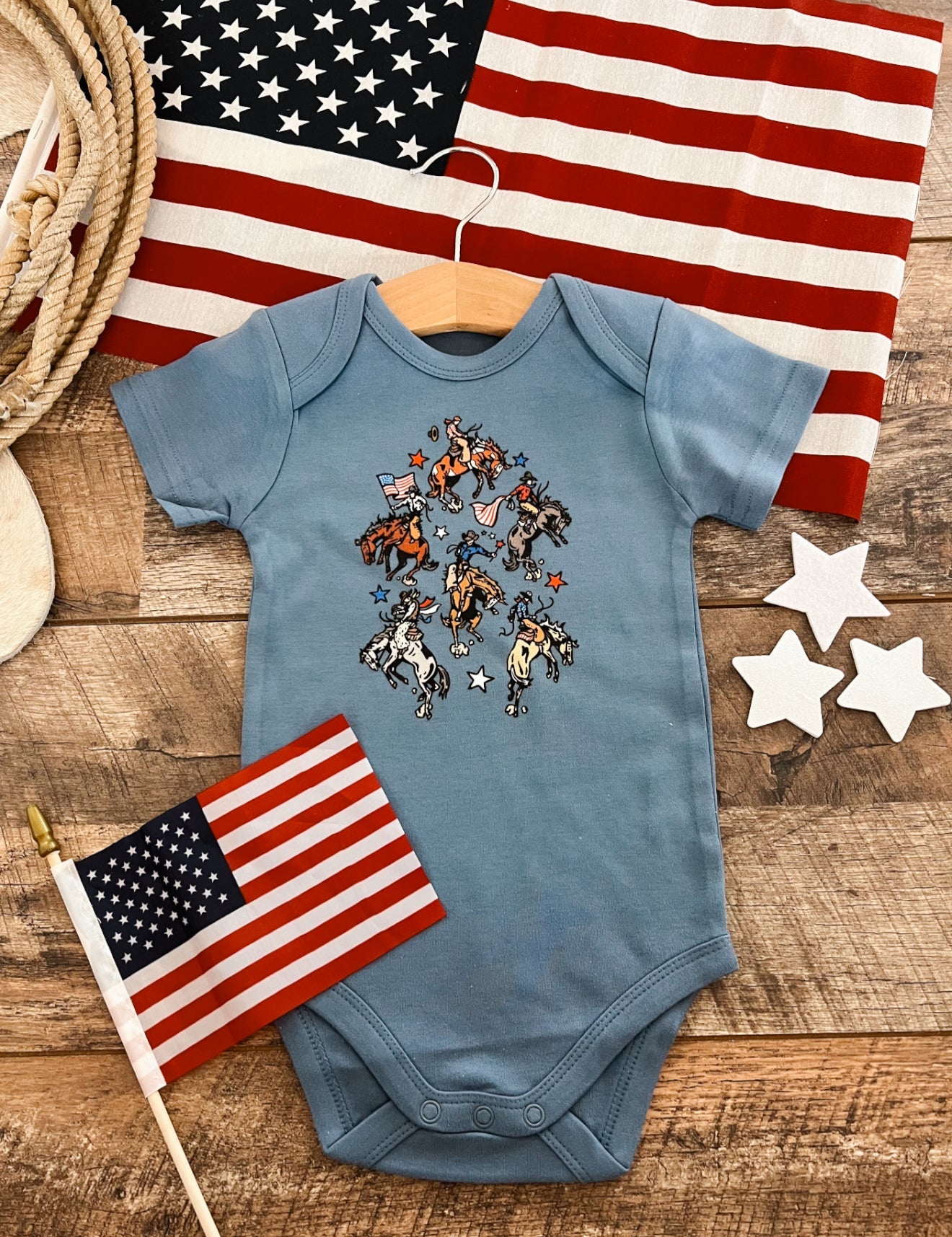 Freedom Cowboys-Blue Infant(onesie)Toddler/Youth (tee)