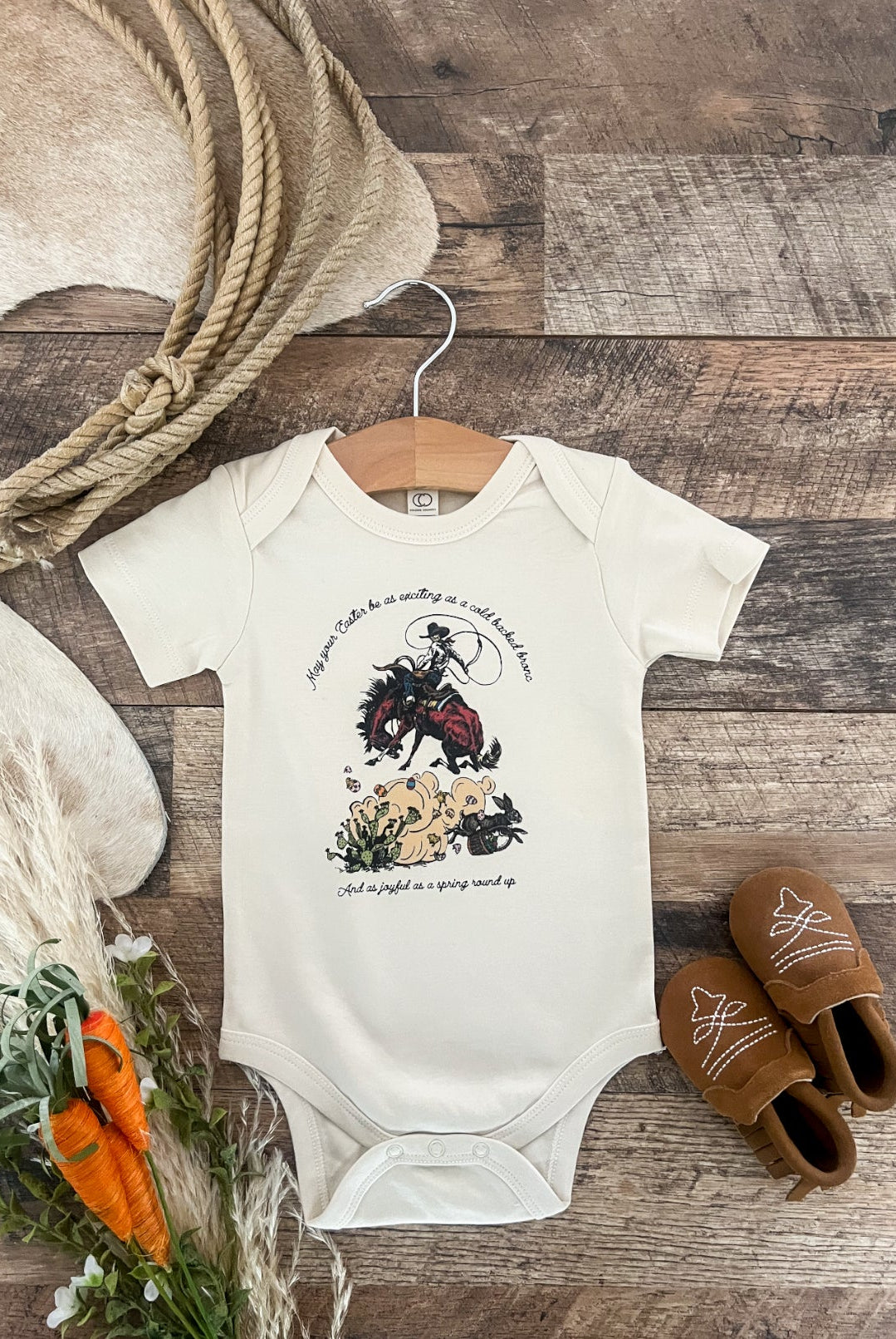 Rascally Rabbit Tee/Onesie(Onesie/Toddler/Youth) (cream)