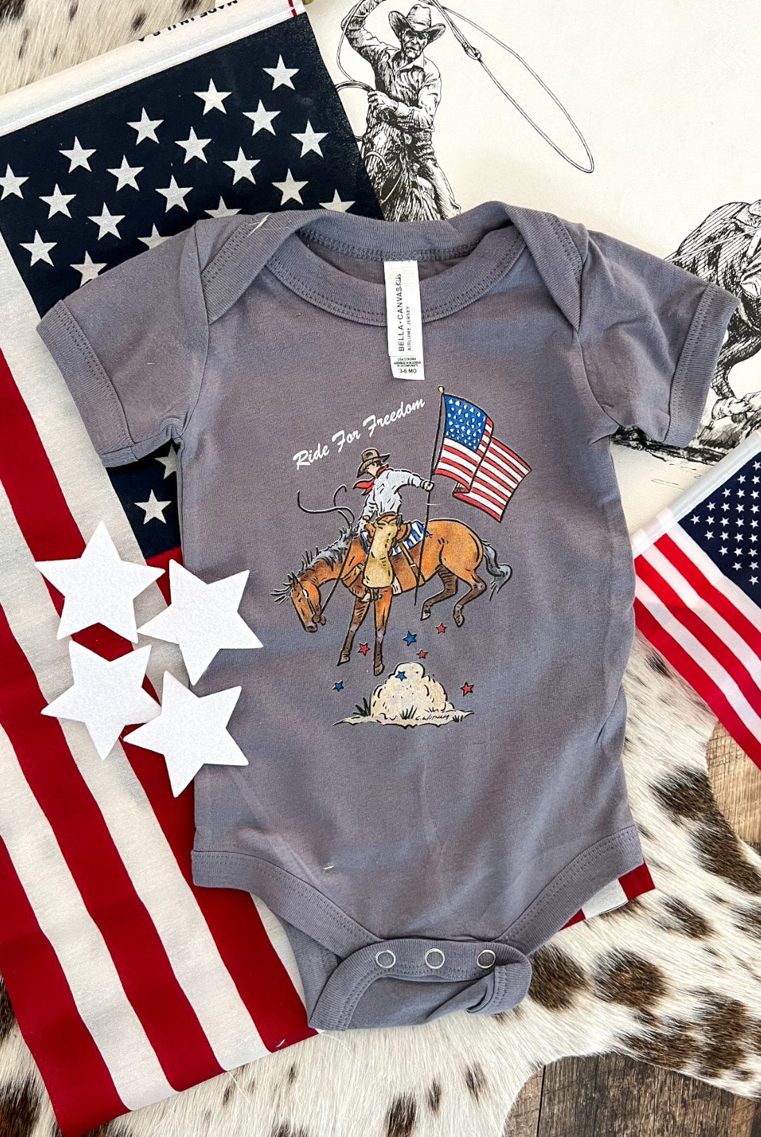 Western 4th Of July-Ride For Freedom(Stone) (Infant/Toddler/Youth)