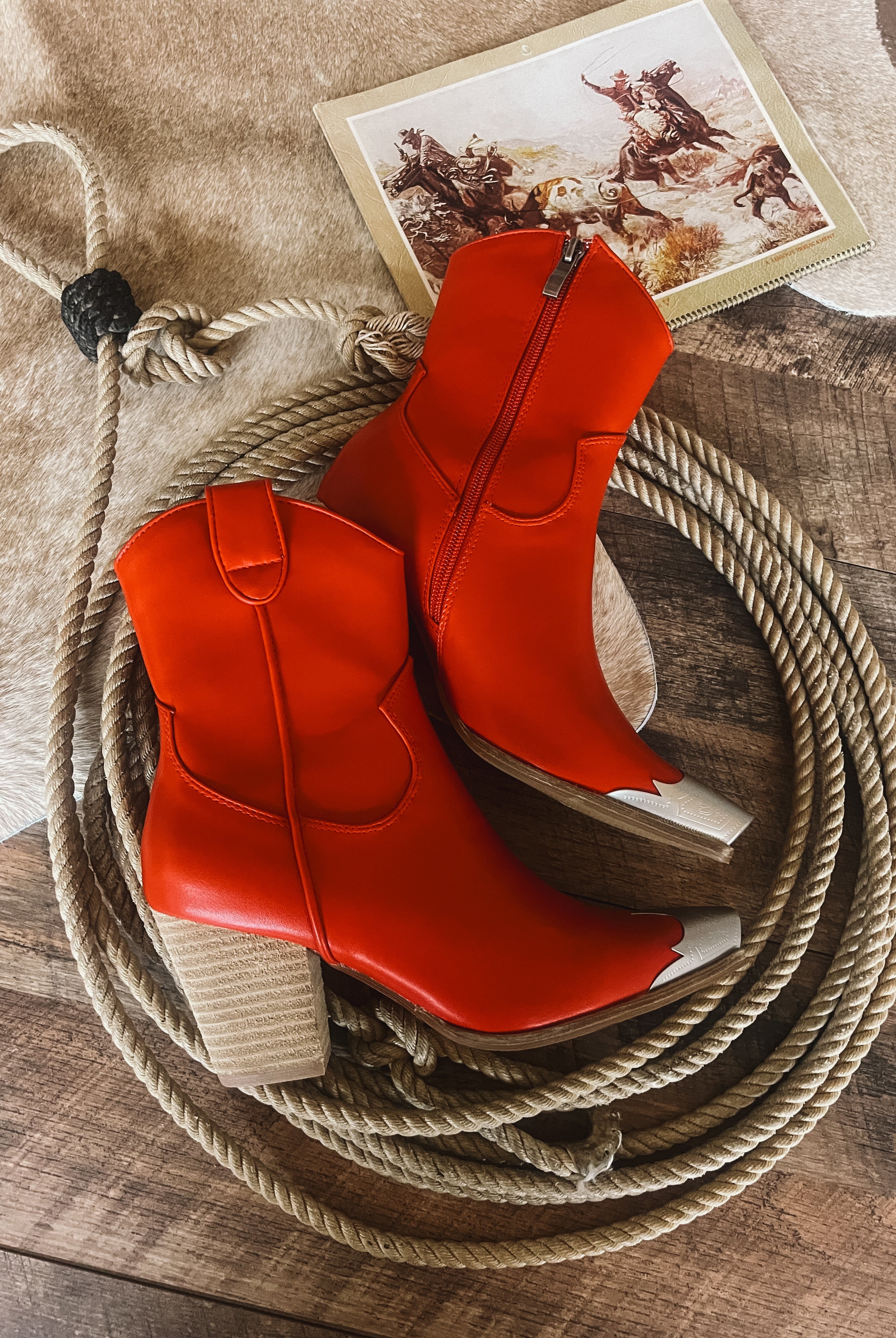 Lone Ranger Western Bootie(Red)