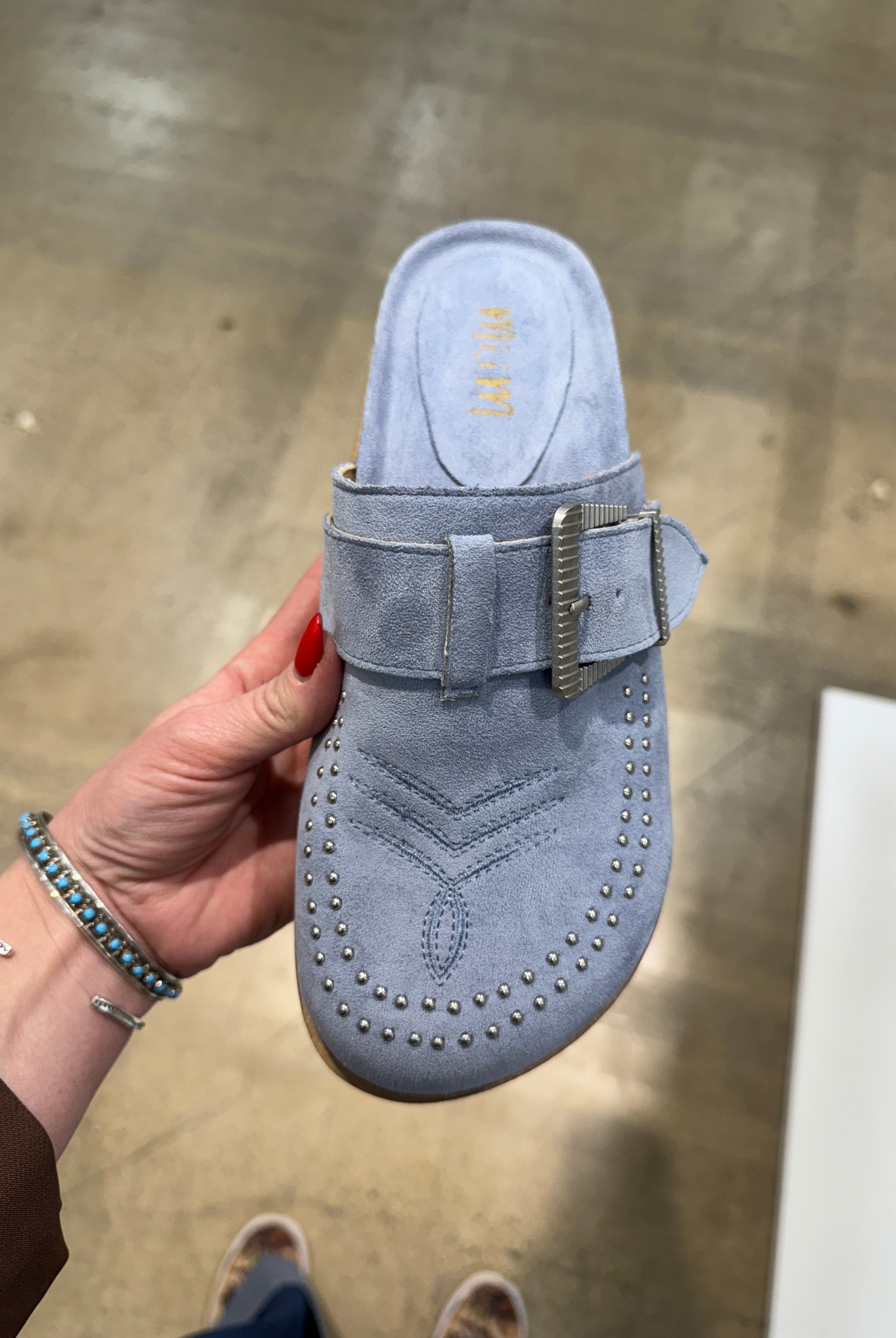 Jolene Clog Mules (Blue)