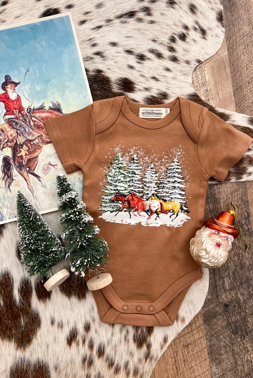 Winter Horses Christmas Design (Onesie/Youth Tee)