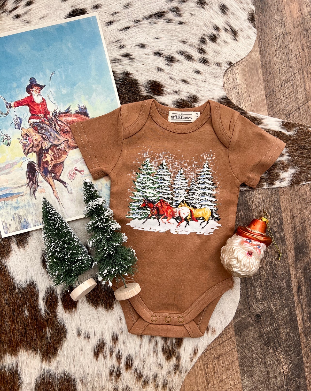 Winter Horses Christmas Design (Onesie/Youth Tee)