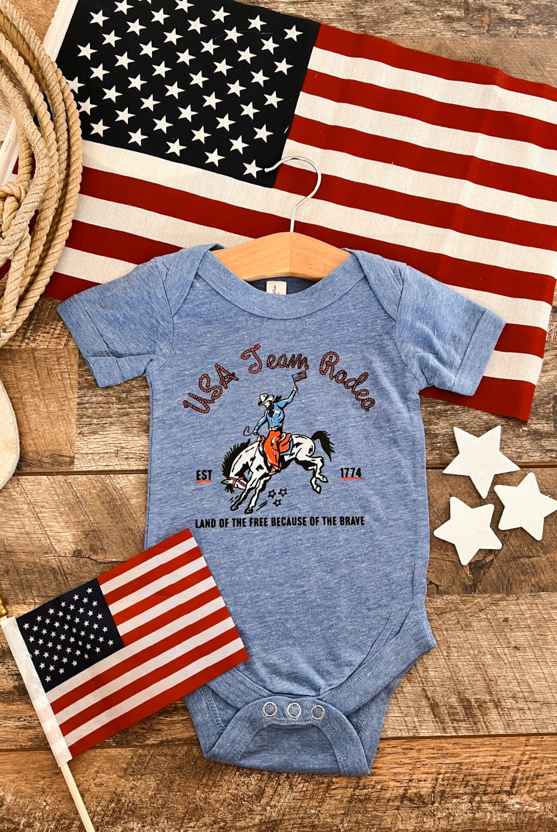 USA Team Rodeo Bronc- Infant (onesie)/Toddler/Youth (tee)