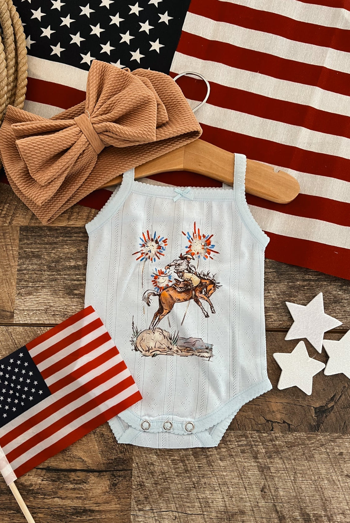 Cody Freedom –Light Blue Infant Pointelle Onesie/Toddler/Youth Tank