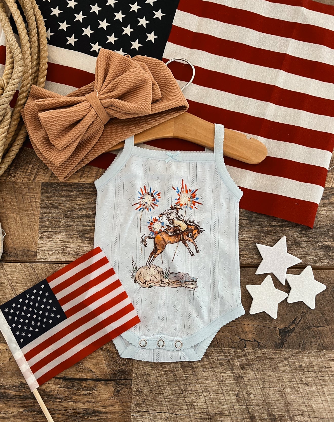 Cody Freedom –Light Blue Infant Pointelle Onesie/Toddler/Youth Tank