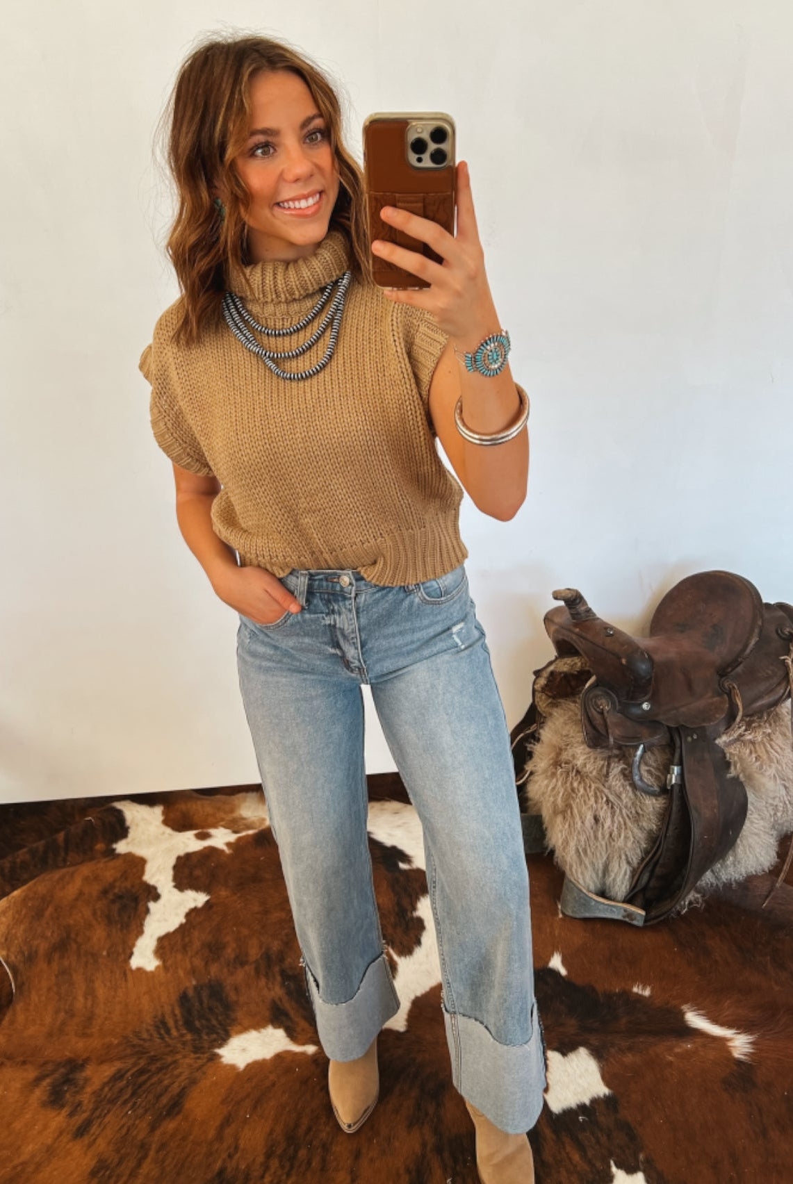 Gone Country Turtle Neck Sweater