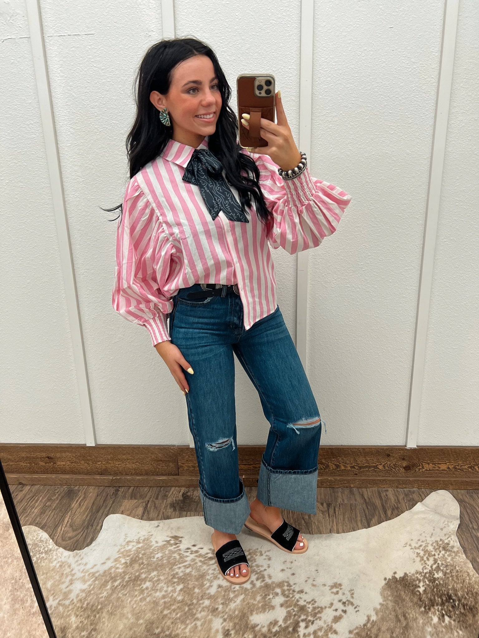 Rodeo Ready Button Up (Pink)