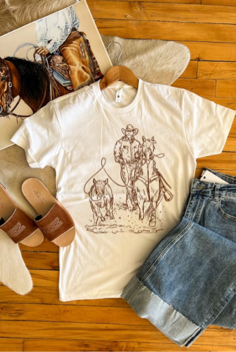 Cody Calf Roper Sketch Tee