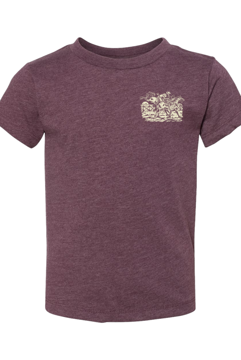 ’Be Humble & Gentle’ Kids Bronc Rider Tee- Ephesians 4:2(HeatherMaroon)