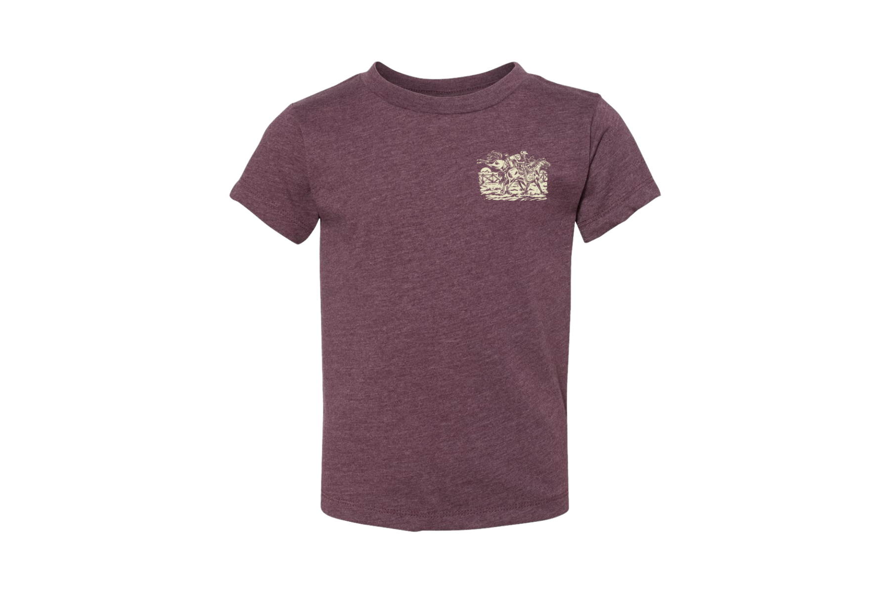 ’Be Humble & Gentle’ Kids Bronc Rider Tee- Ephesians 4:2(HeatherMaroon)