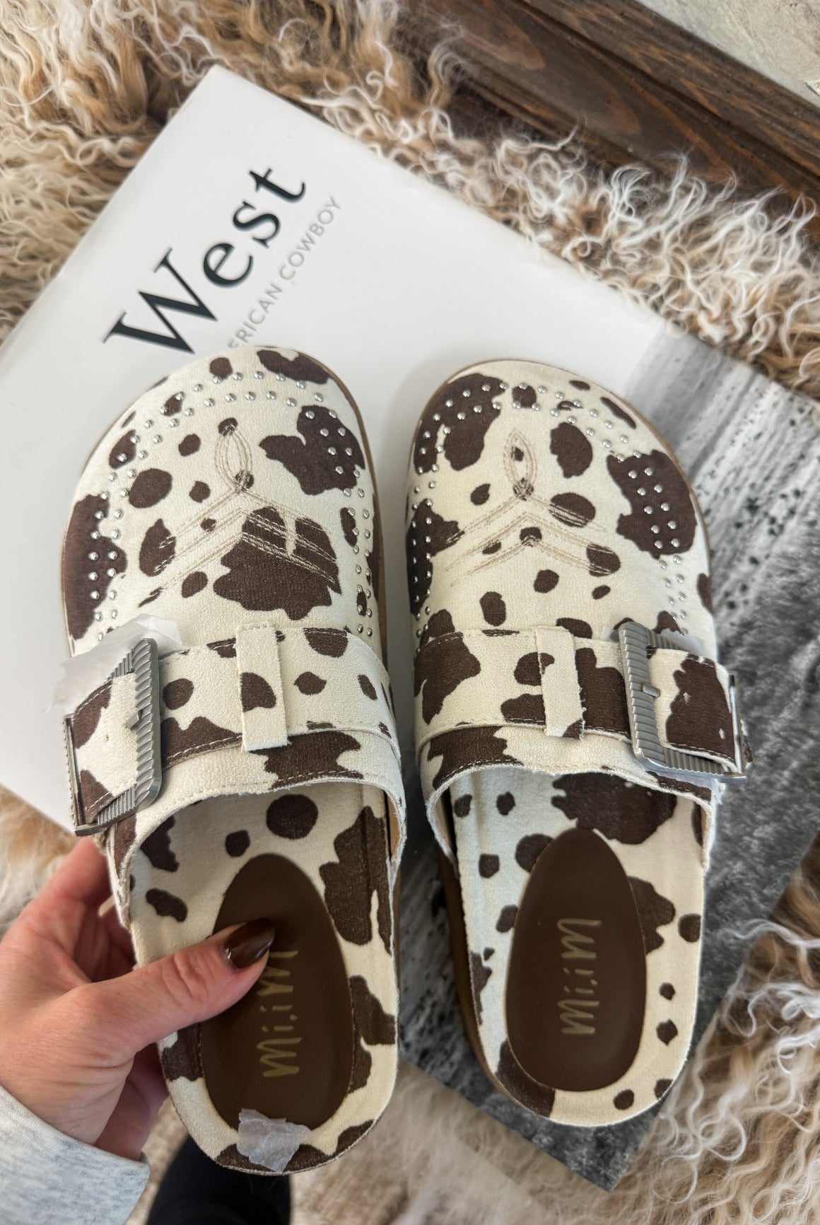 Jolene Clog Mules (Brown Cow)