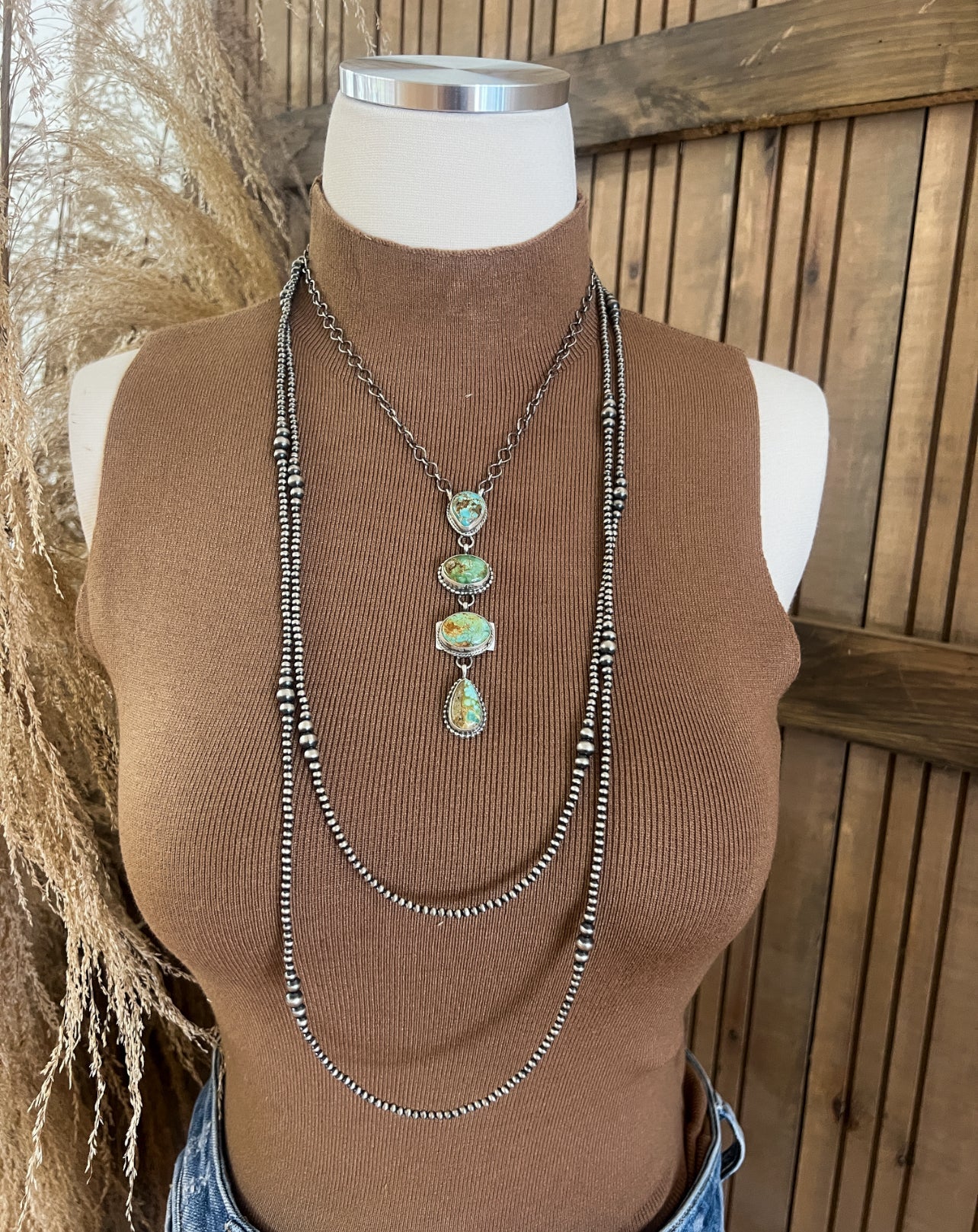 4 Stone Turquoise Necklace 1 Jewelry -Authentic