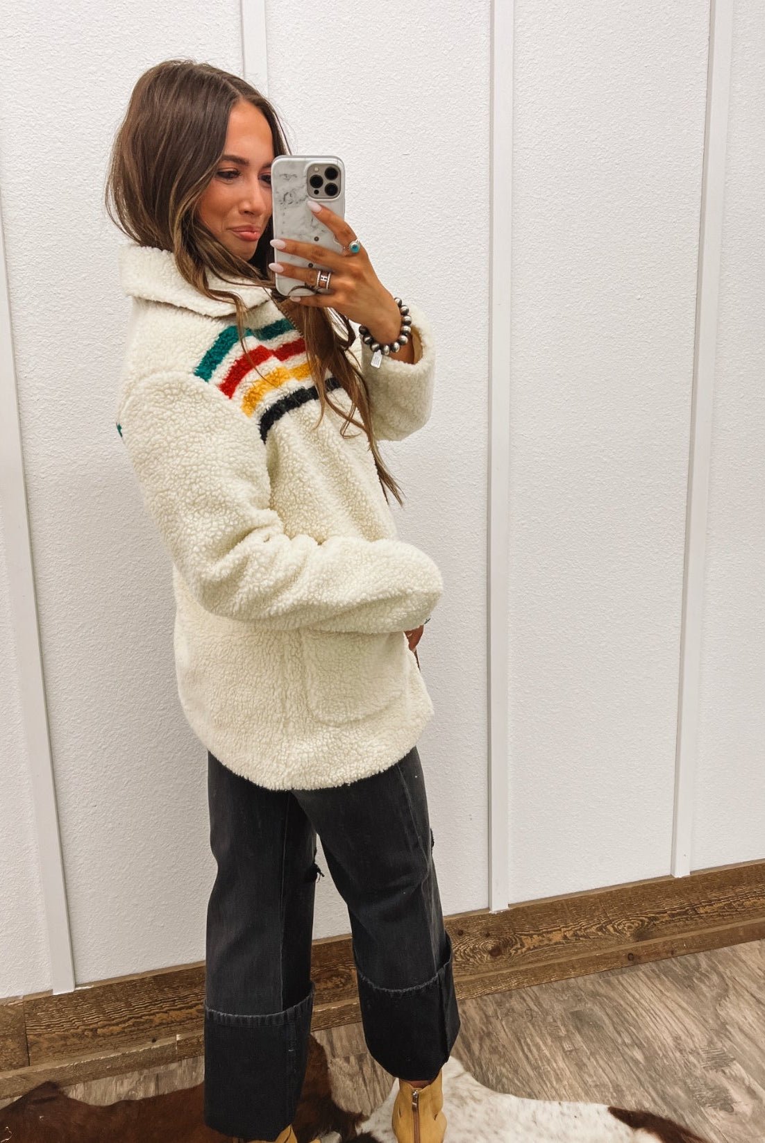 Pendleton Galcier Jacket(ivory)