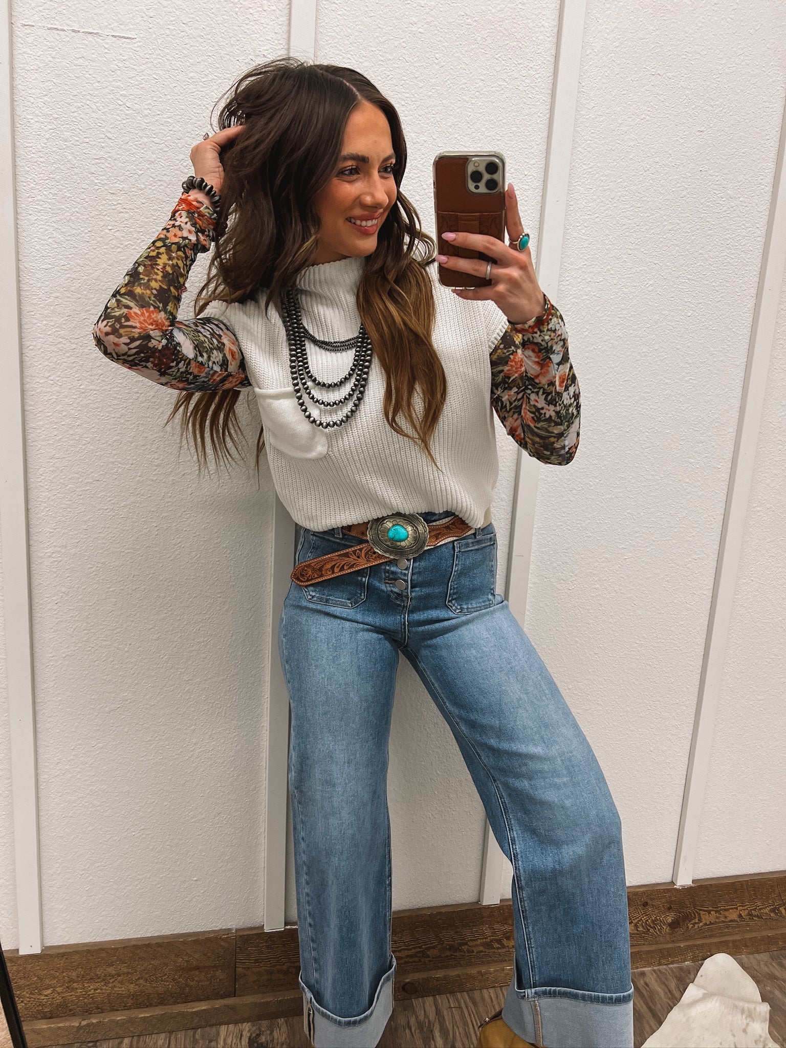 Lasso Knit Sweater Vest (Ivory) Tops - Sweaters