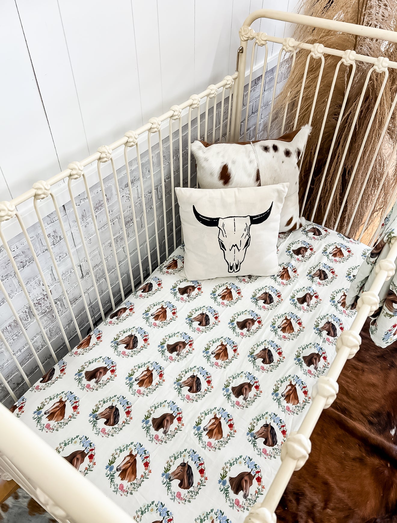 Bloomin’ Pony Fitted Crib Sheet