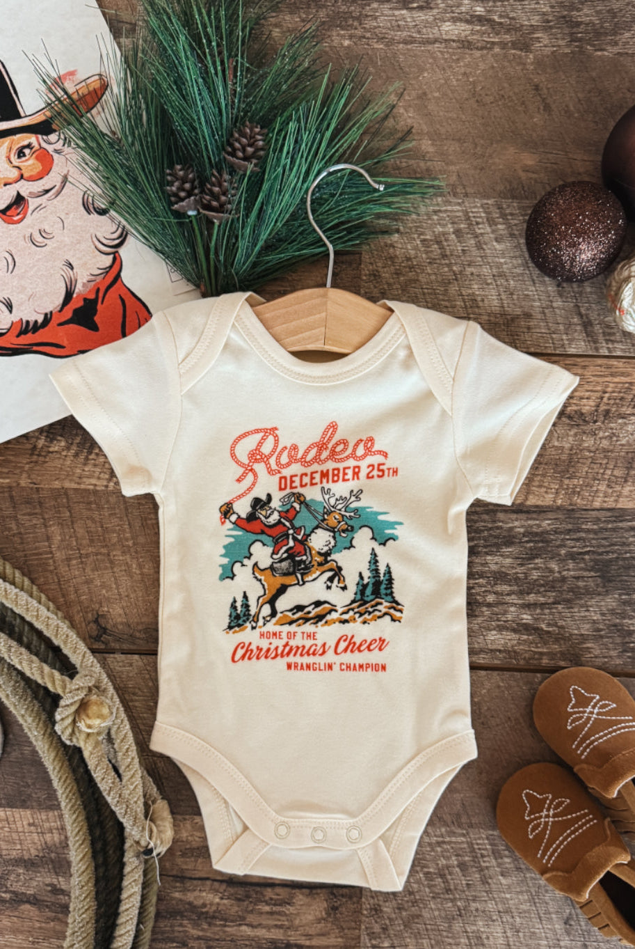 Christmas Rodeo Christmas Design (Onesie/Youth Tee)