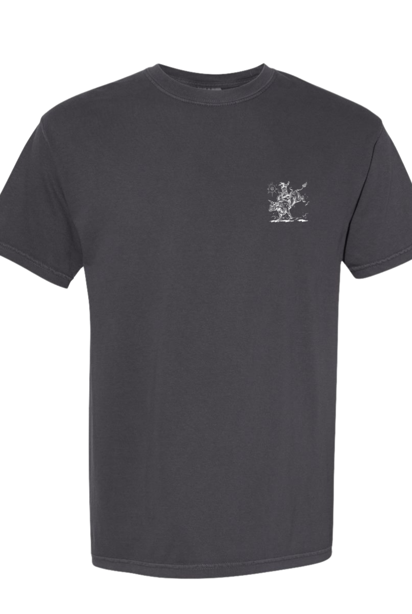 ’I Can Do all Things’ Bull Rider Tee- Philippians 4:13 (Graphite)