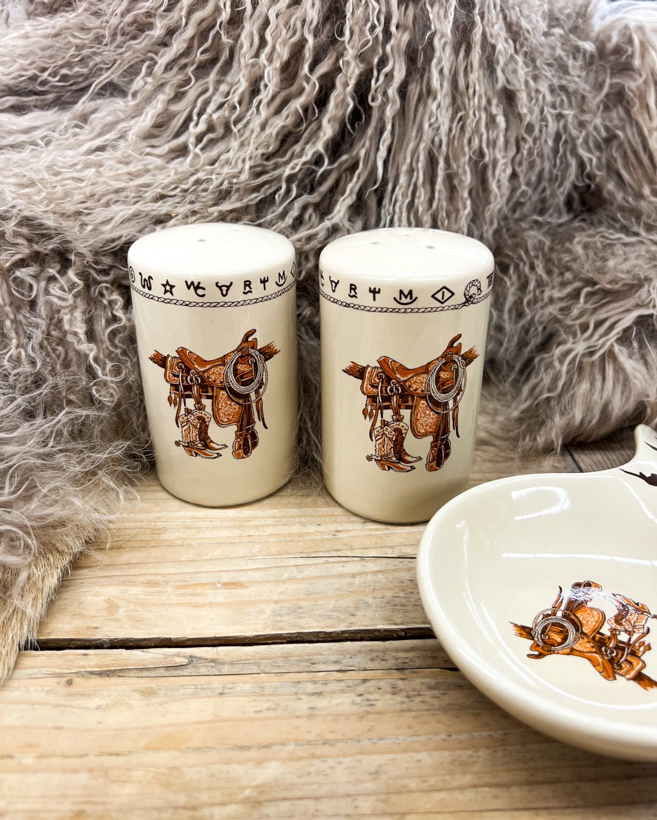 Saddle - Salt & Pepper Shakers