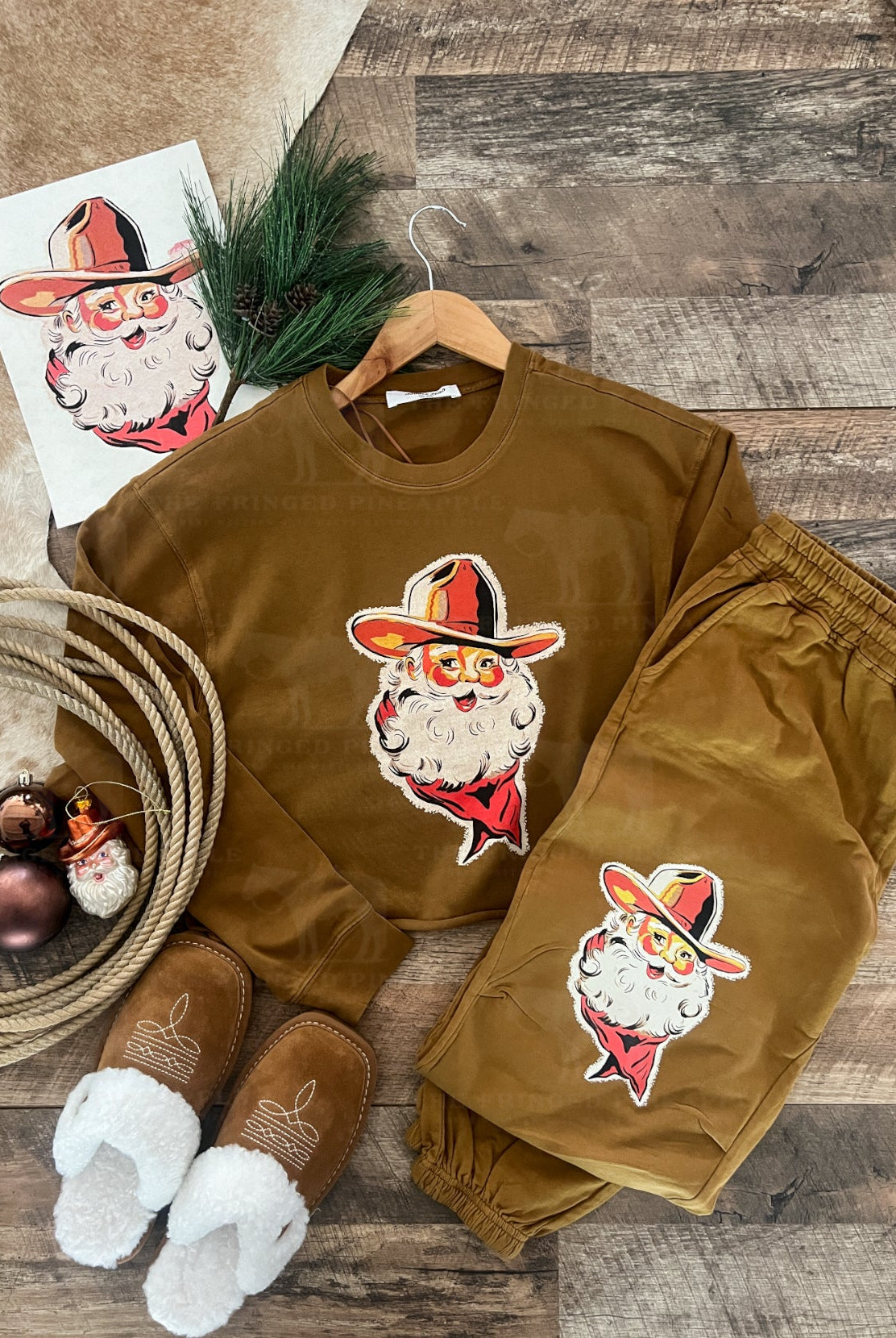 Cowboy Santa Set(Cropped Camel)