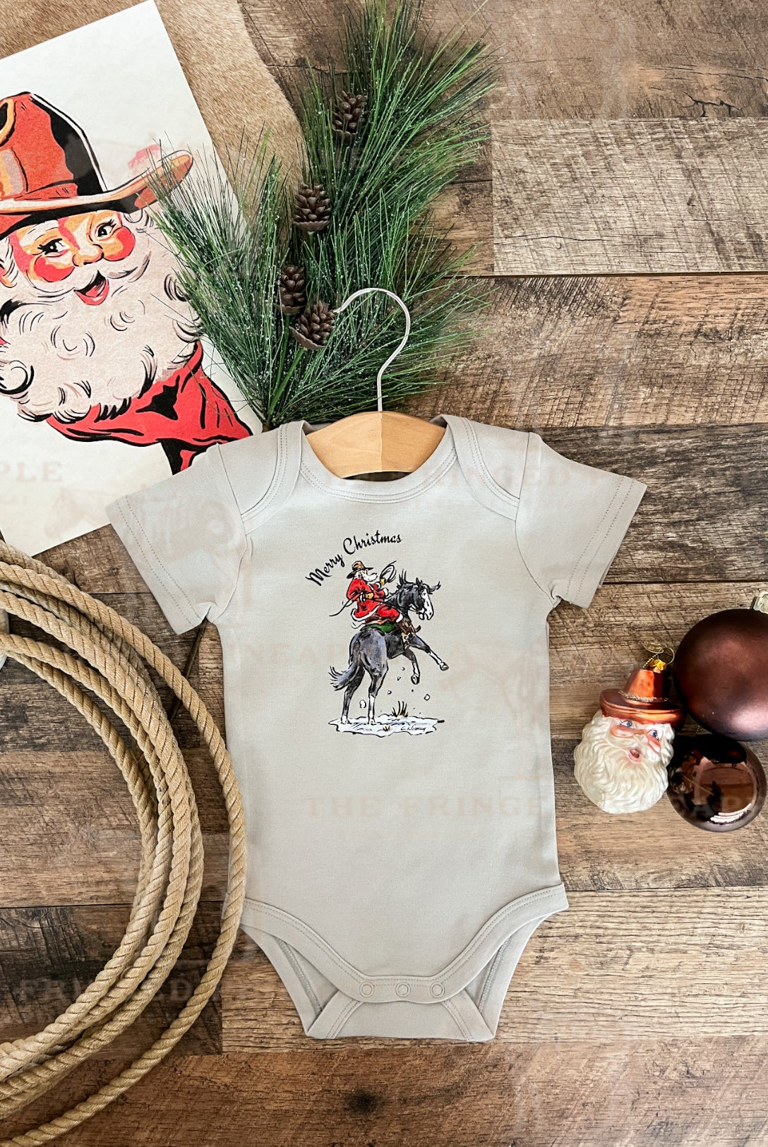 Nick Of Time Christmas Onesie /Youth Tee (little kid)(grey)