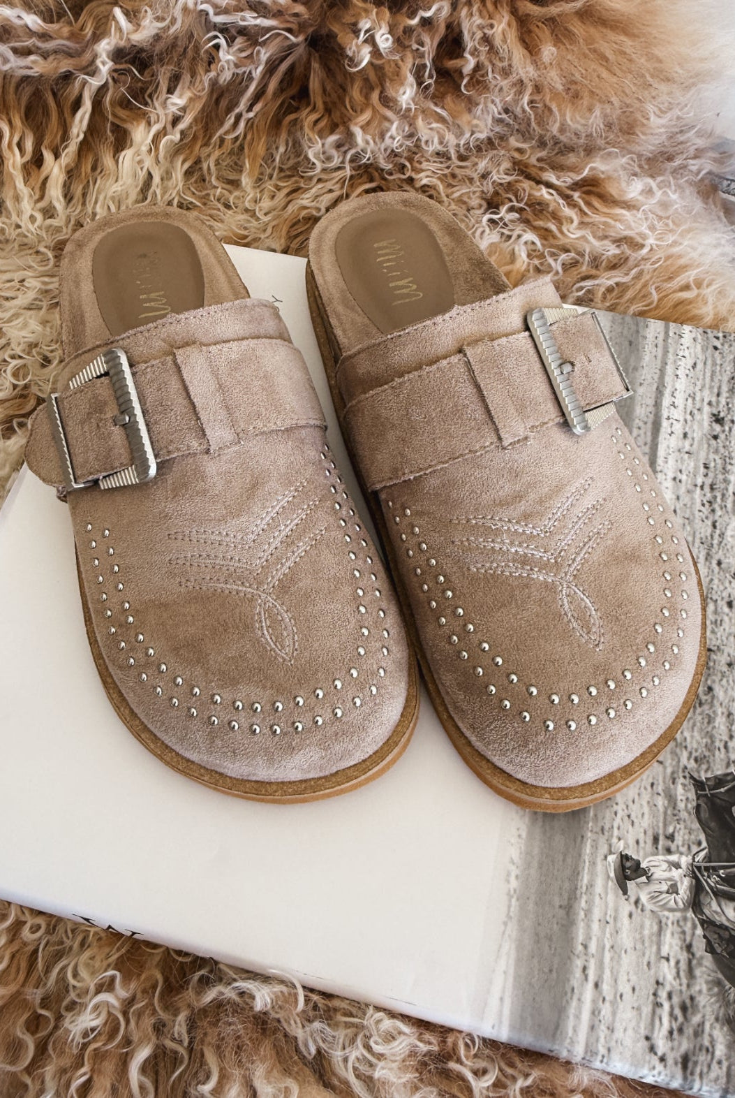 Jolene Clog Mules (Grey)