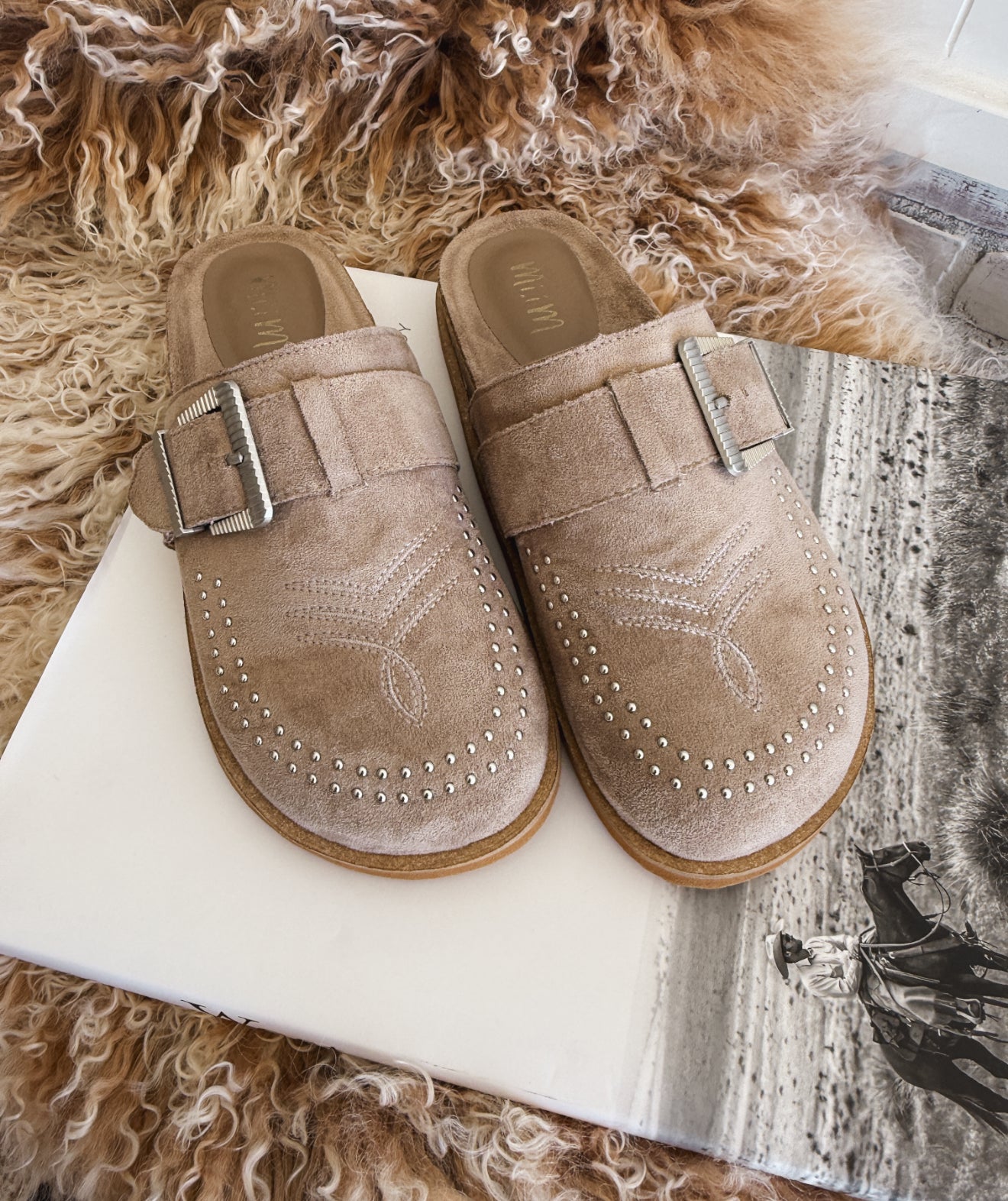 Jolene Clog Mules (Grey)