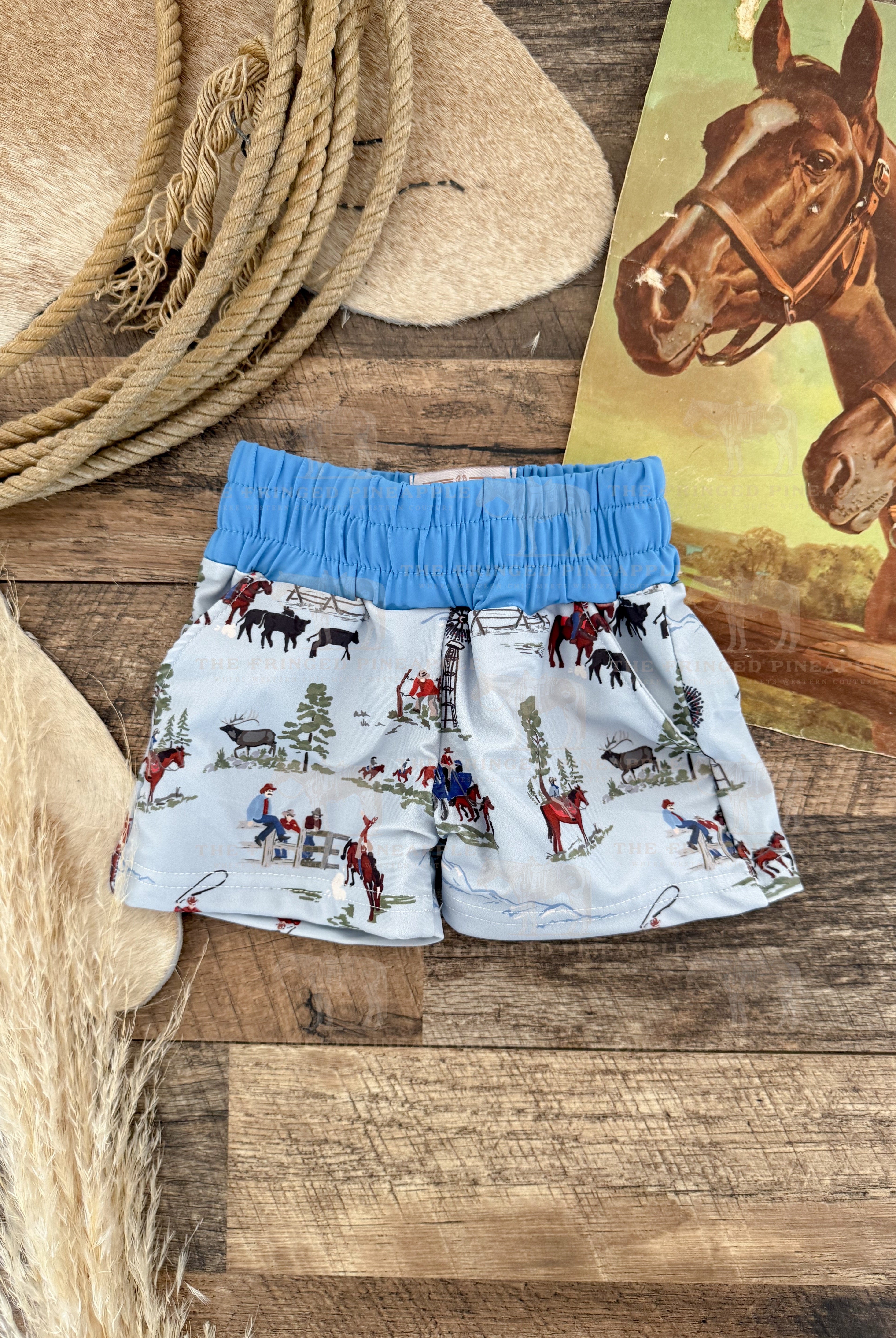 Mini Rancher Swim Trunks (little kid)(final sale)