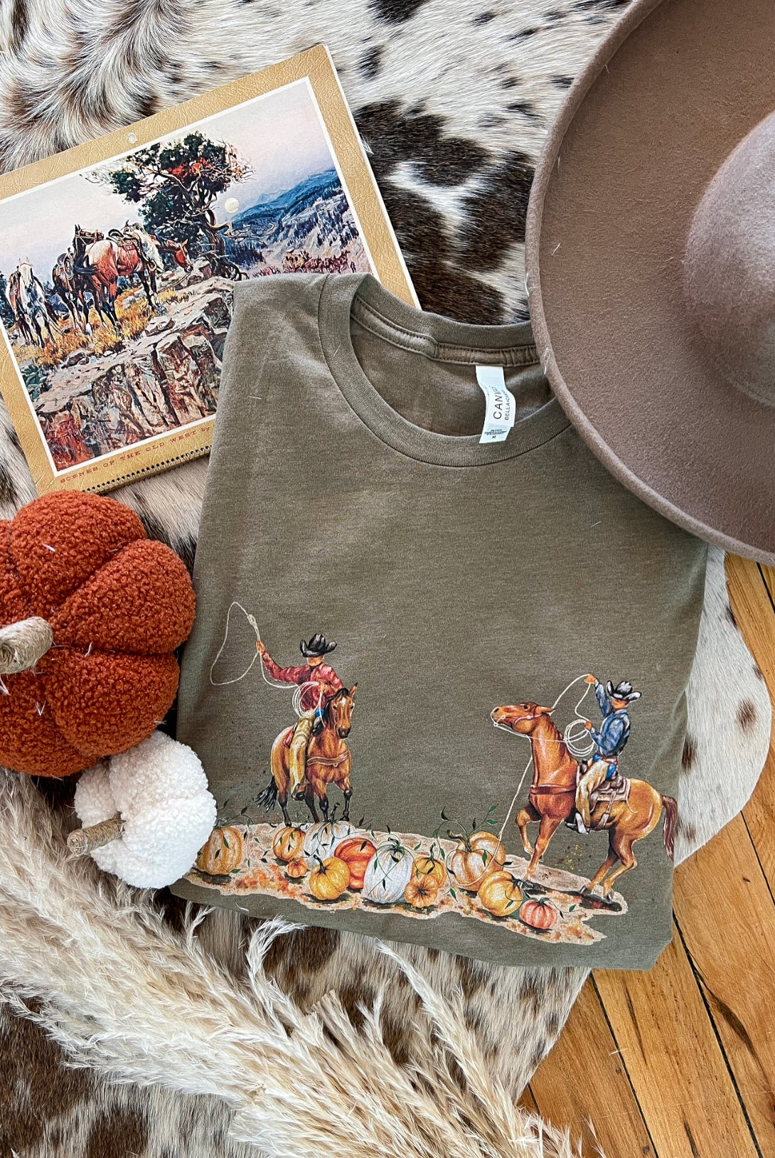 Fall Gathering Tee (light army)