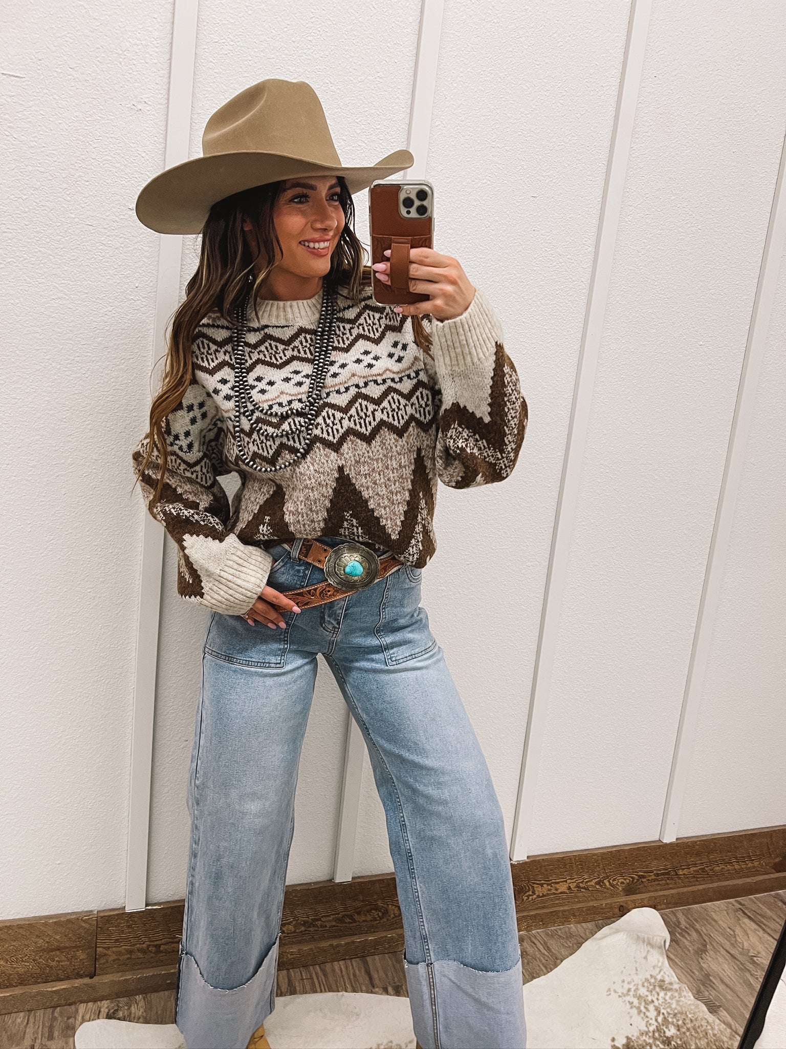 Miss Mountain Knit Sweater Tops - Sweaters