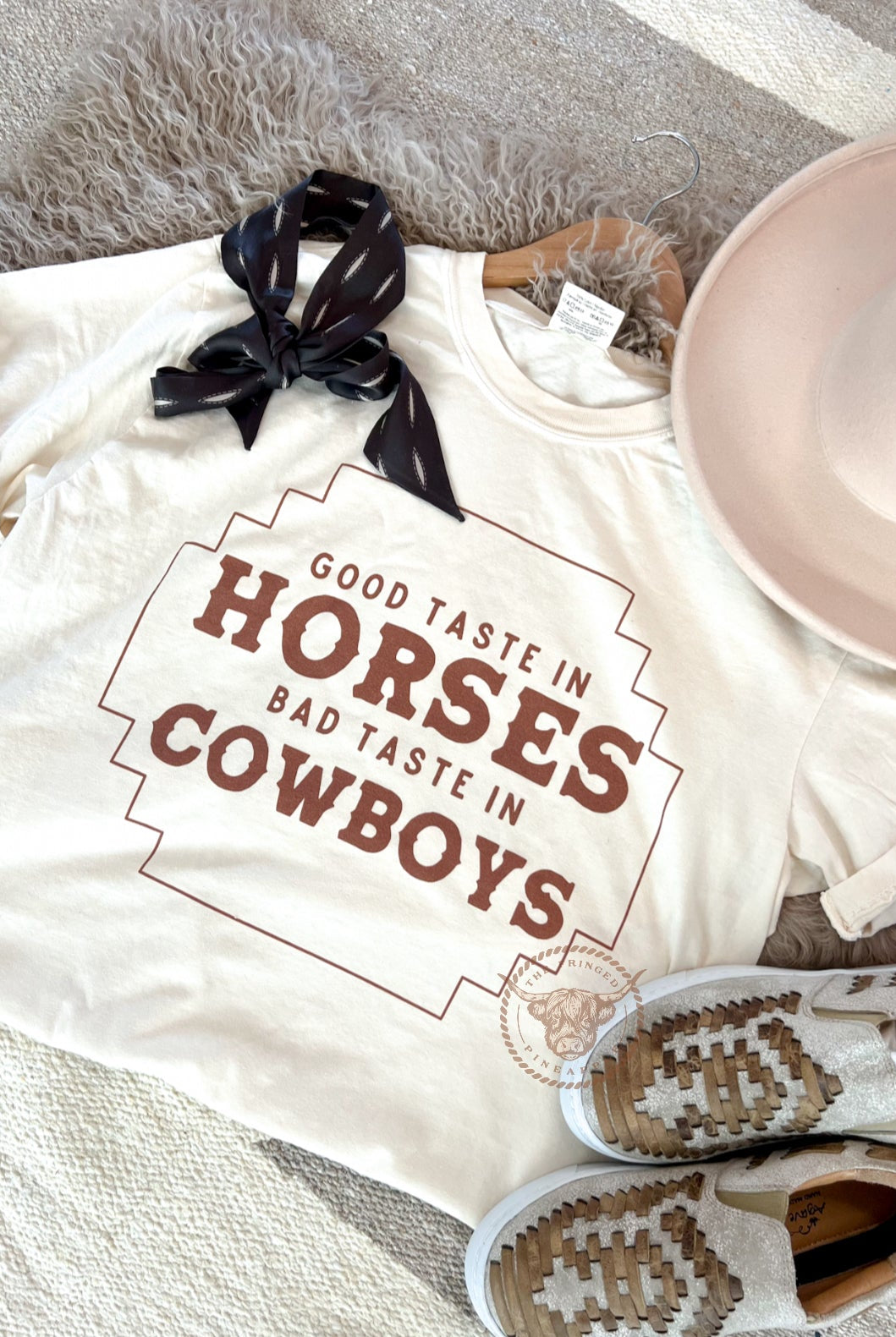 Good Taste in Horses S/S Tee(Adult)(Cream)