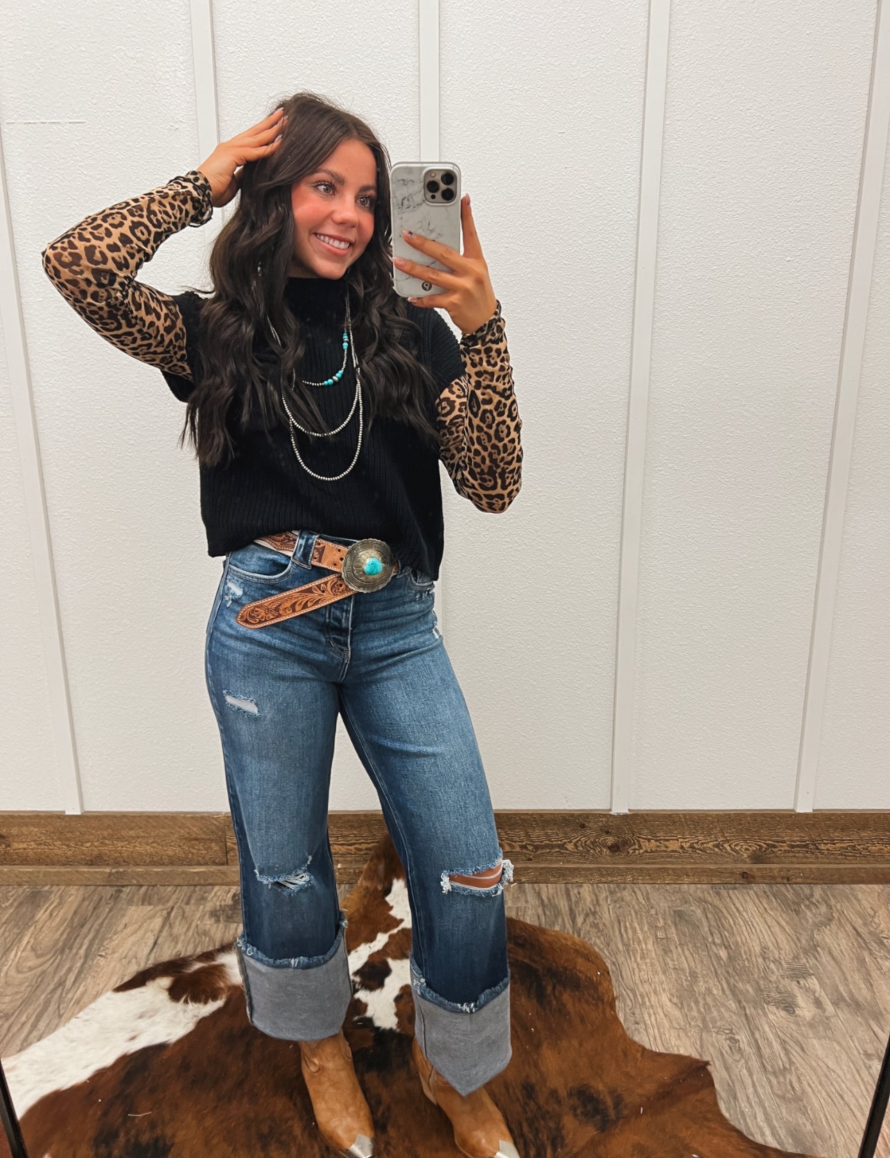 Lasso Knit Sweater Vest (Black) Tops - Sweaters