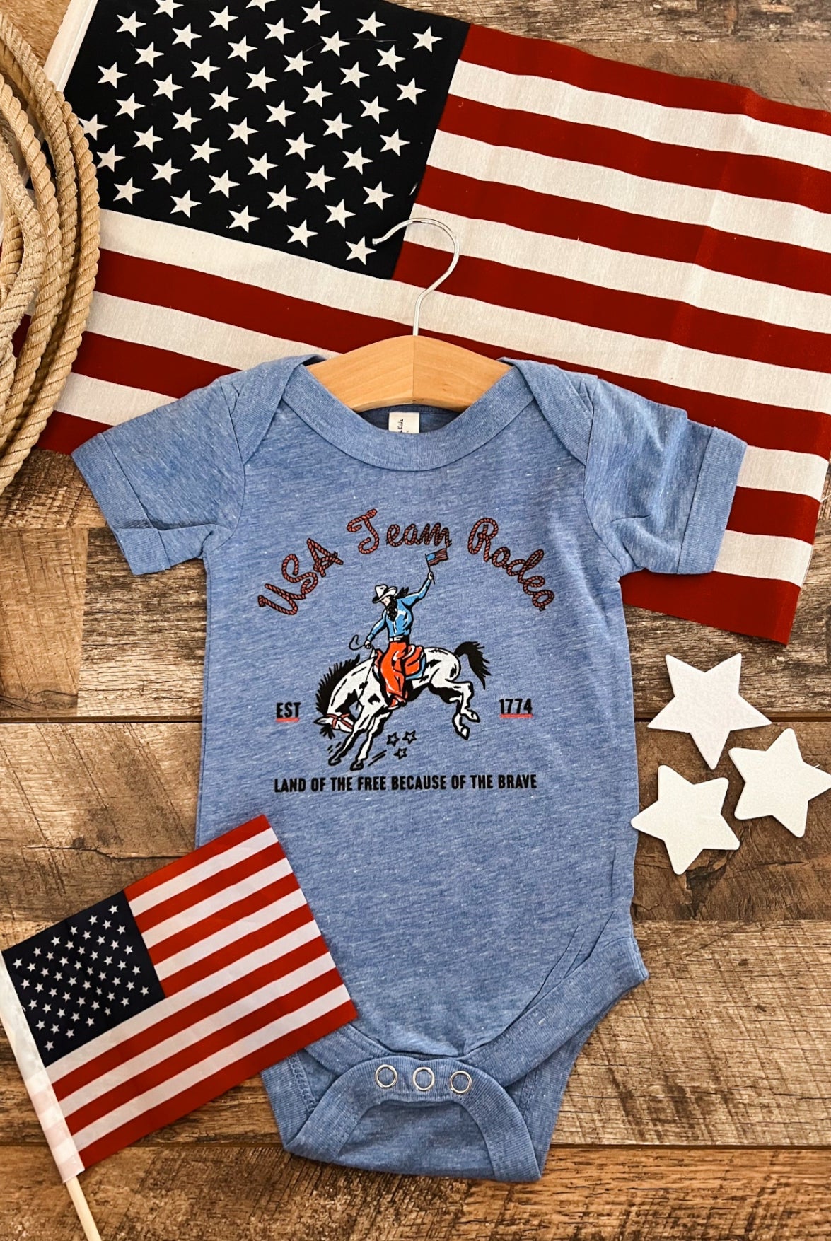 USA Team Rodeo Bronc- Infant (onesie)/Toddler/Youth (tee)