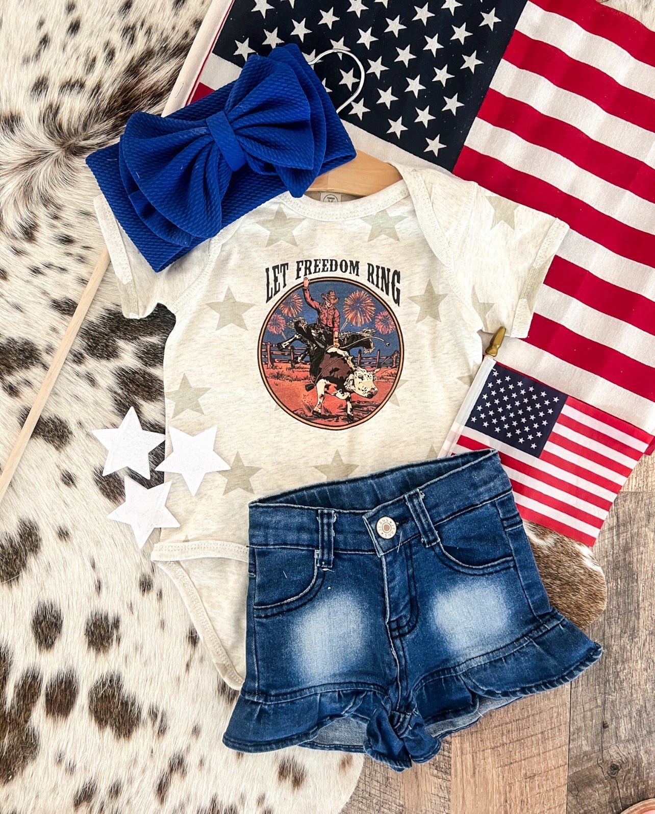 Bullrider Wild And Free Cream Stars(Infant/Toddler)
