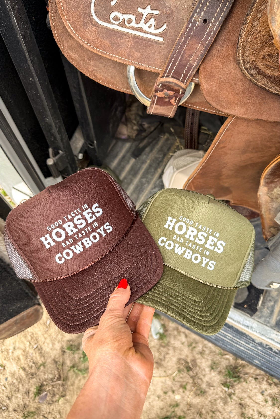 Good Taste In Horses Trucker Hat (Adult)