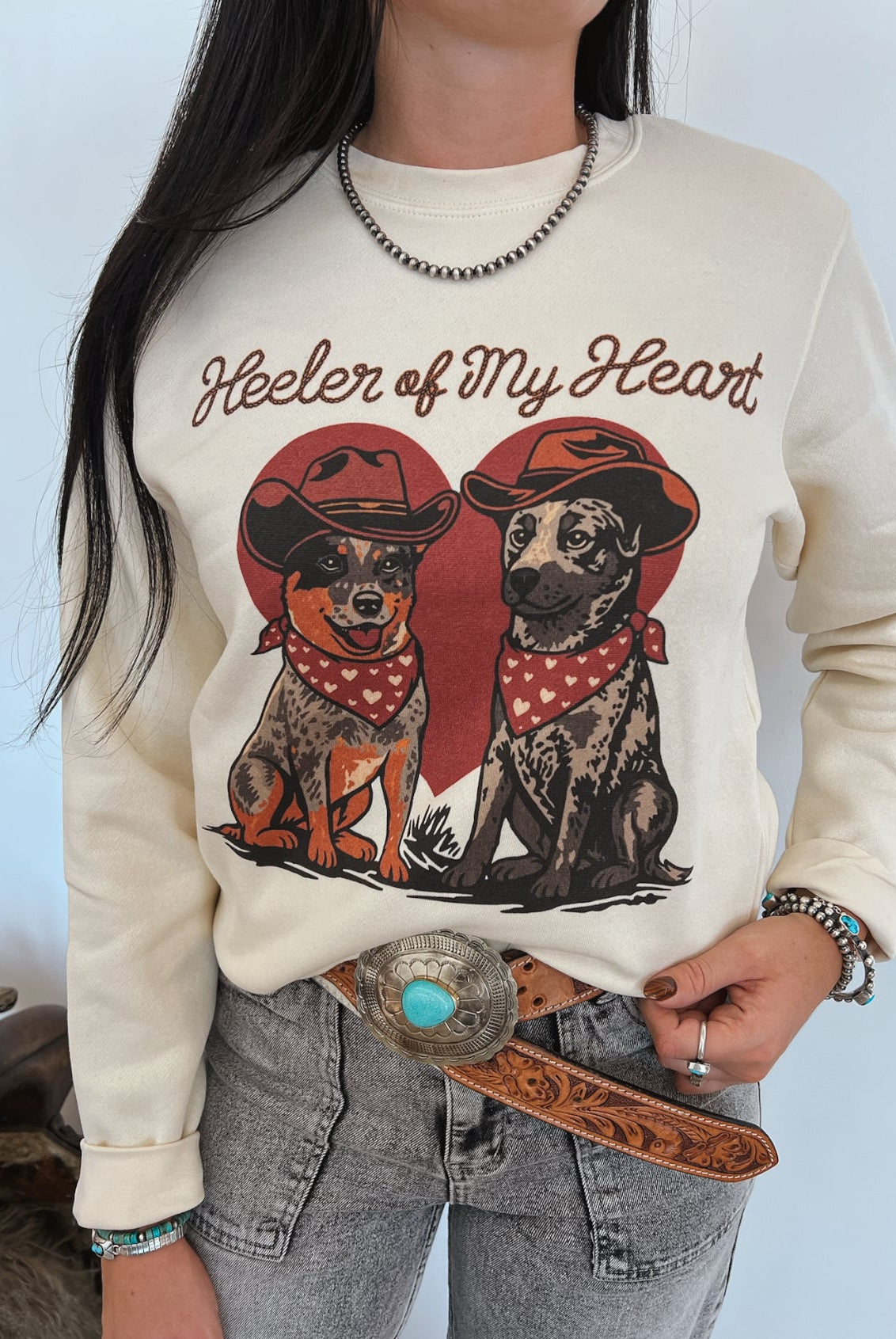 Heeler Of My Heart Sweatshirt or Tee (Cream)