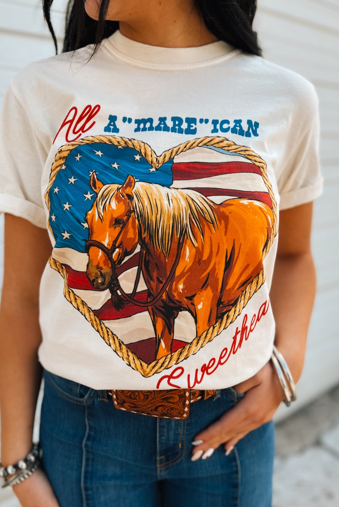 All A ’Mare’ican Sweetheart Tee
