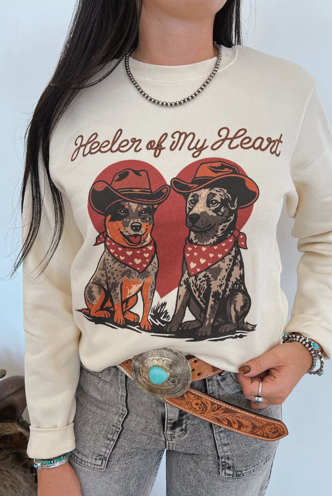 Heeler Of My Heart Sweatshirt or Tee (Cream)